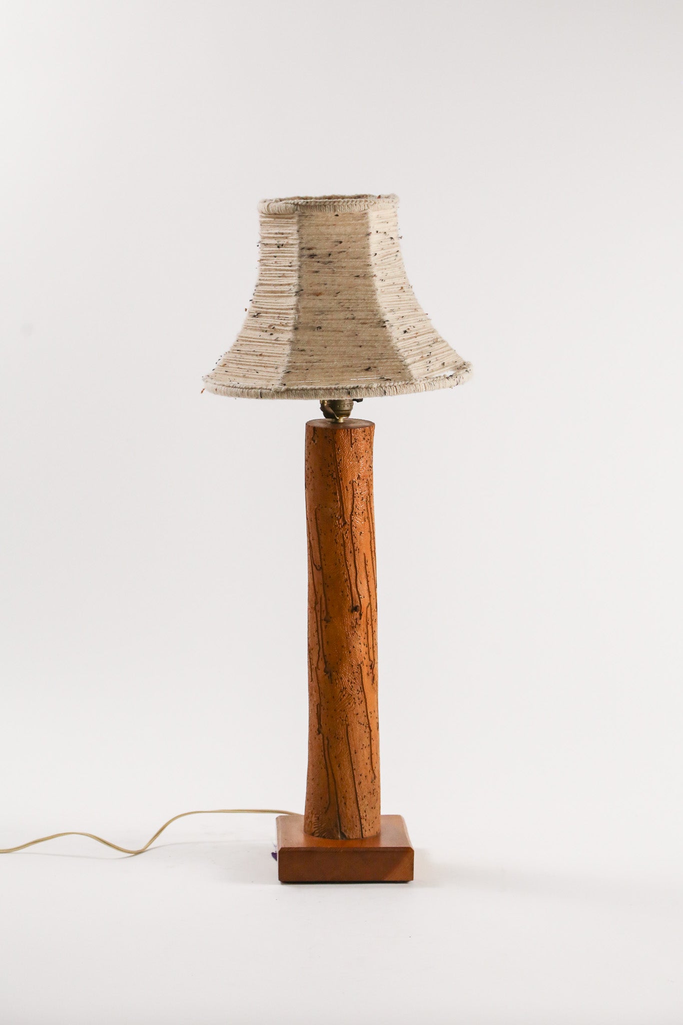 Wood, Resin and Fabric Shade Desk Light / 木×樹脂×布シェード デスクライト