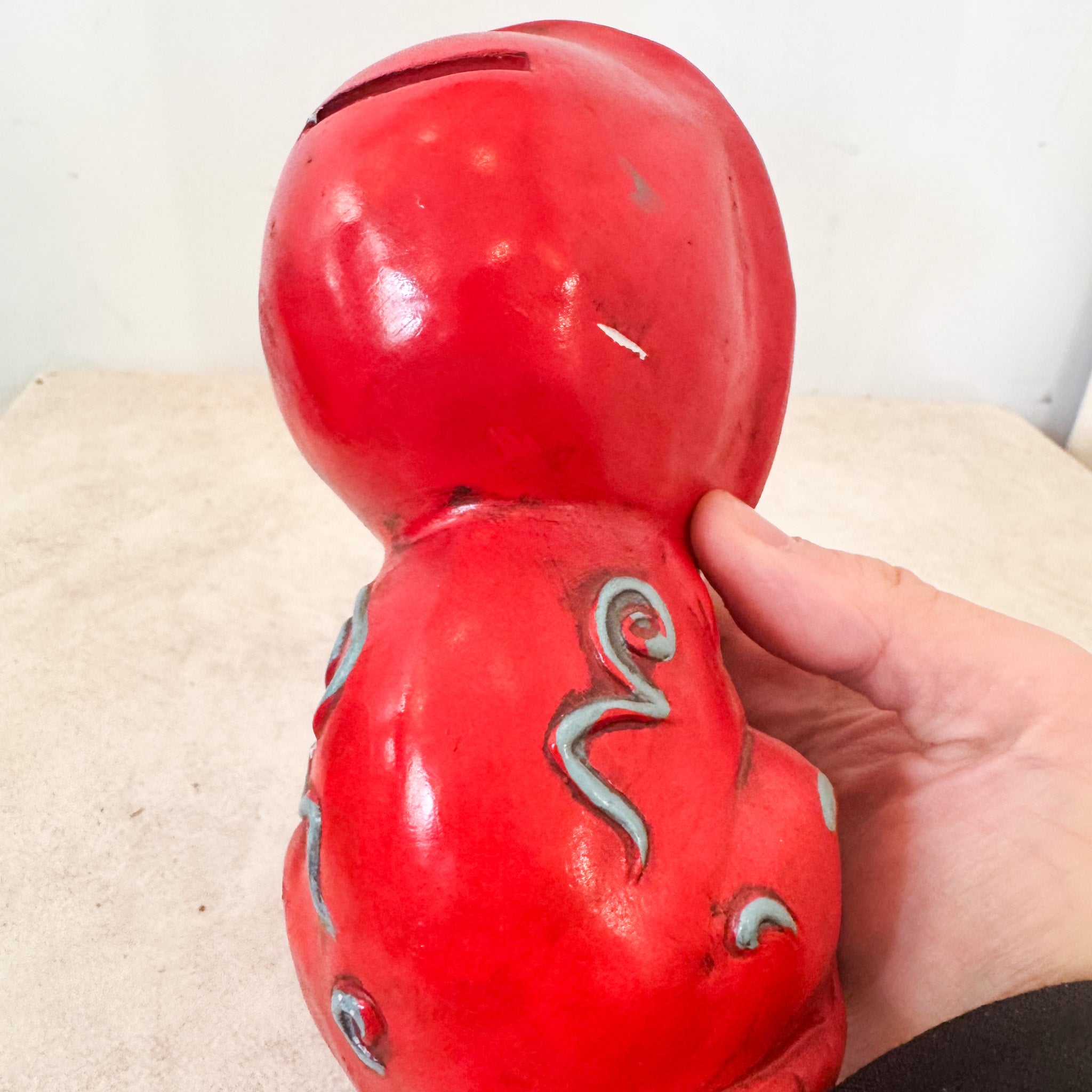 Ceramic Lion Bank / 陶器製ライオンの貯金箱