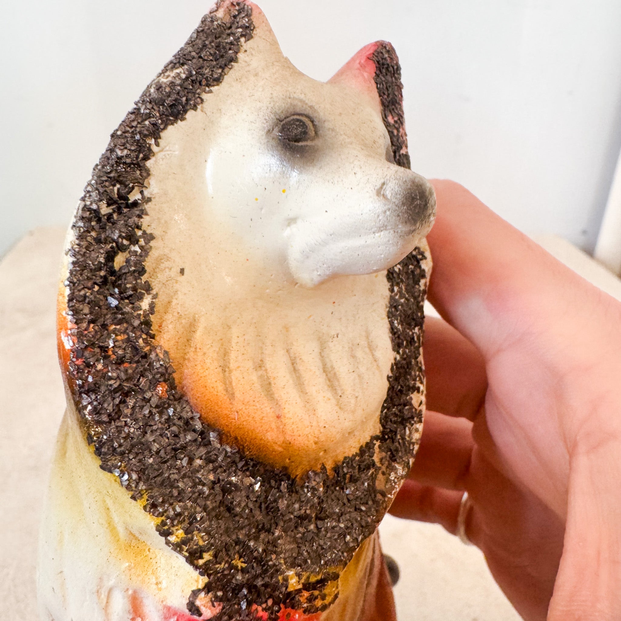 Chalkware Dog Figurine / チョークドックフィギュア