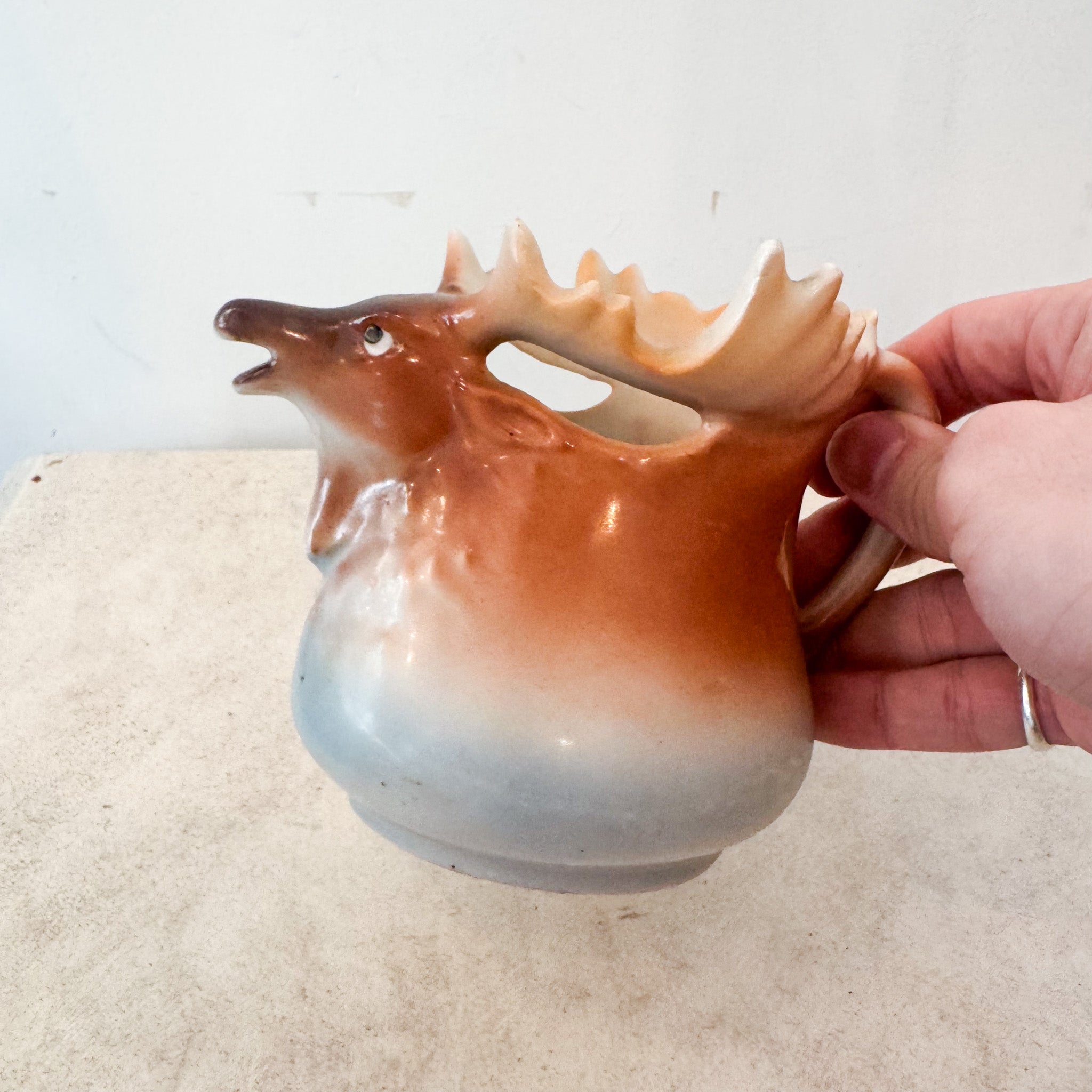Pottery Deer Pitcher / 陶器製鹿のピッチャー
