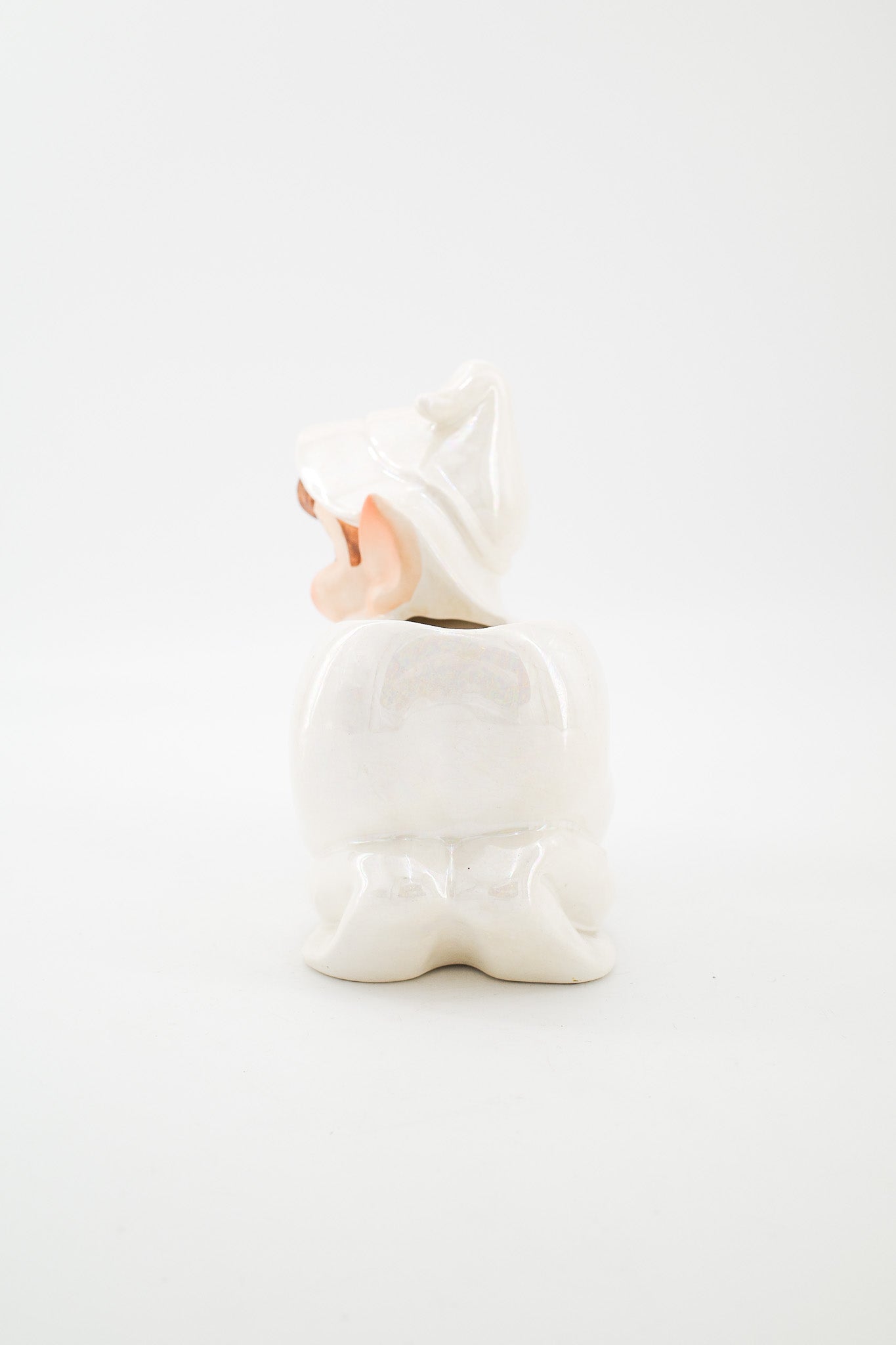 Lefton Iridescent Elf Planter / レフトン 陶器製 エルフのプランター