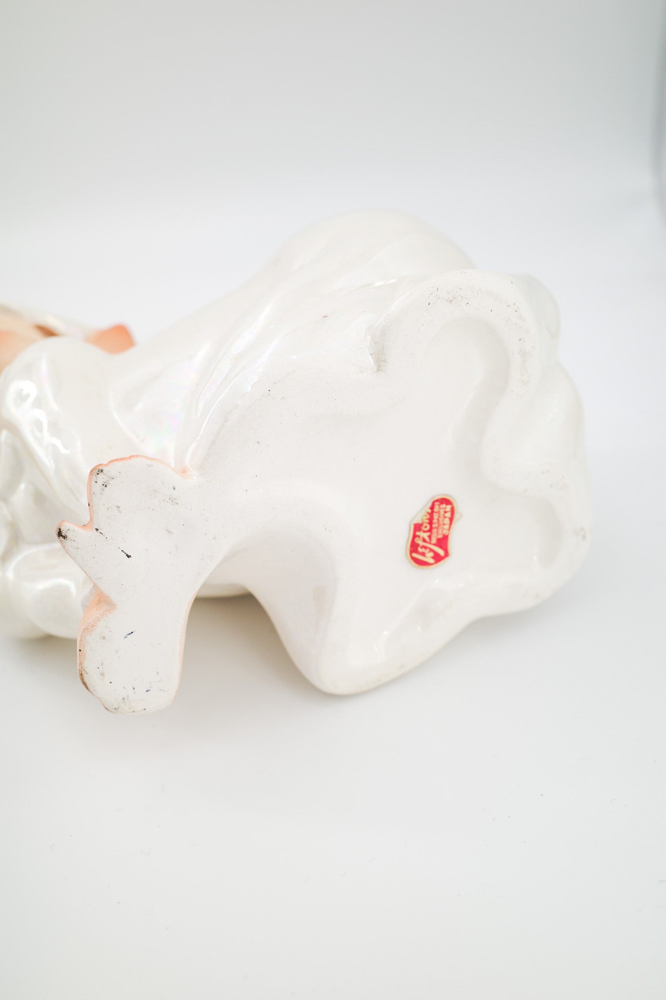 Lefton Iridescent Elf Planter / レフトン 陶器製 エルフのプランター