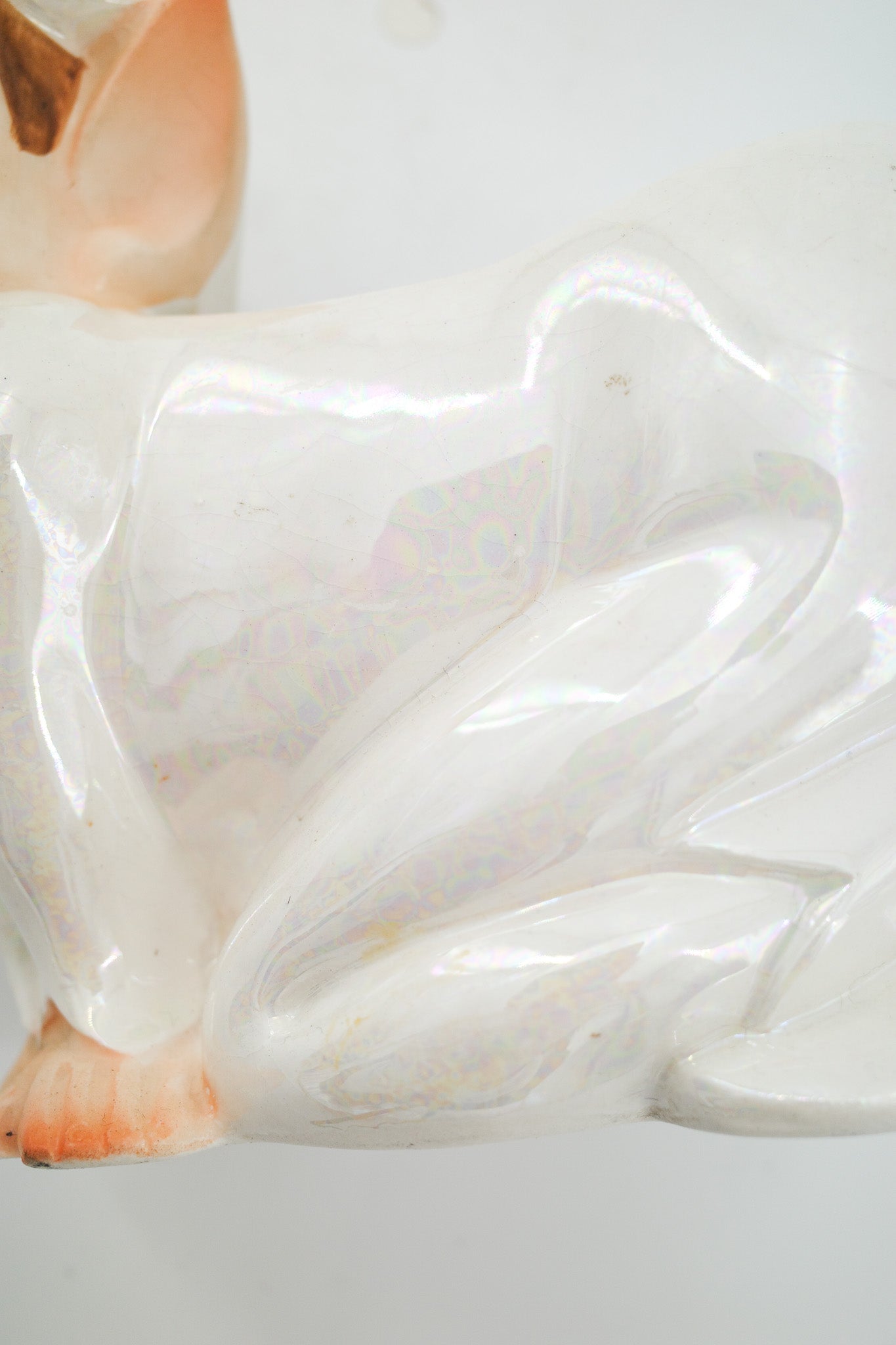 Lefton Iridescent Elf Planter / レフトン 陶器製 エルフのプランター