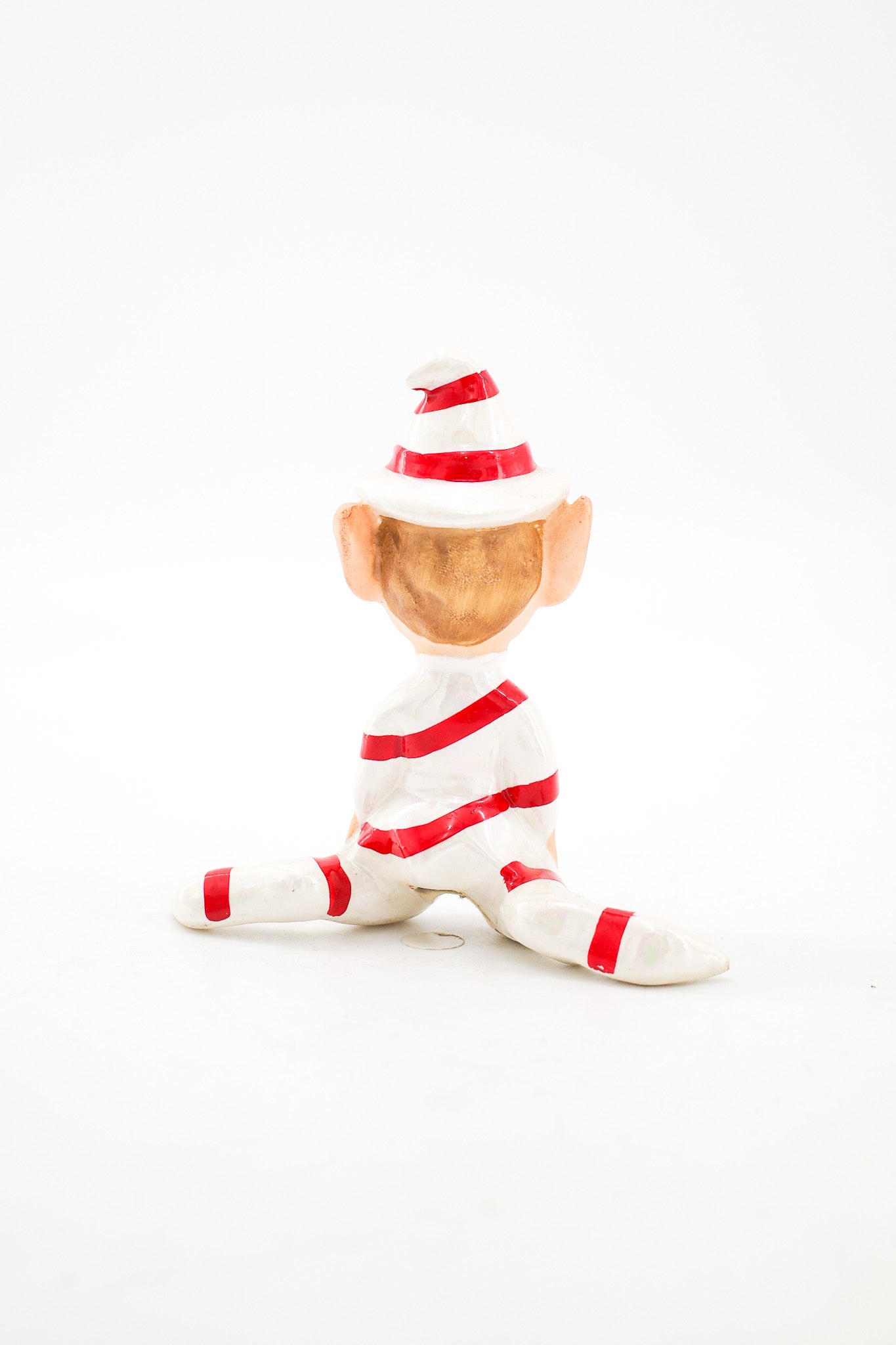 Candy Cane Elf Figurine / キャンディケイン エルフ 陶器フィギュア