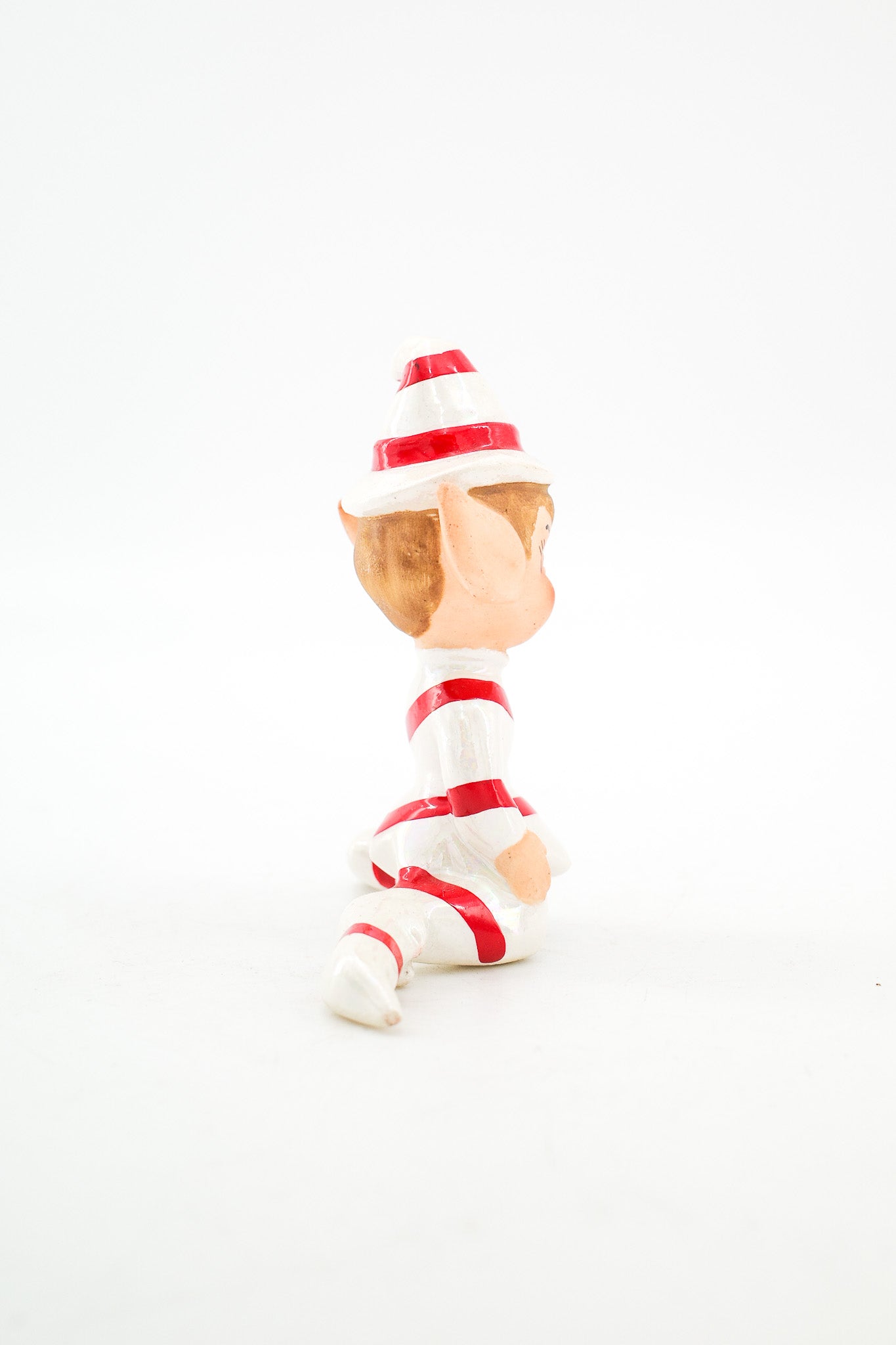 Candy Cane Elf Figurine / キャンディケイン エルフ 陶器フィギュア