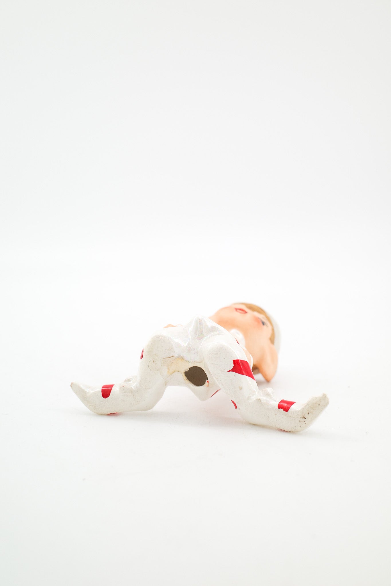 Candy Cane Elf Figurine / キャンディケイン エルフ 陶器フィギュア