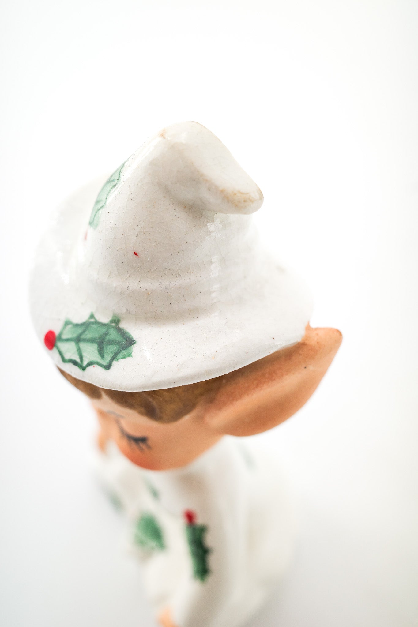 Vintage Christmas Pixie Ceramic Figurine / ヴィンテージ クリスマス ピクシー 陶器人形