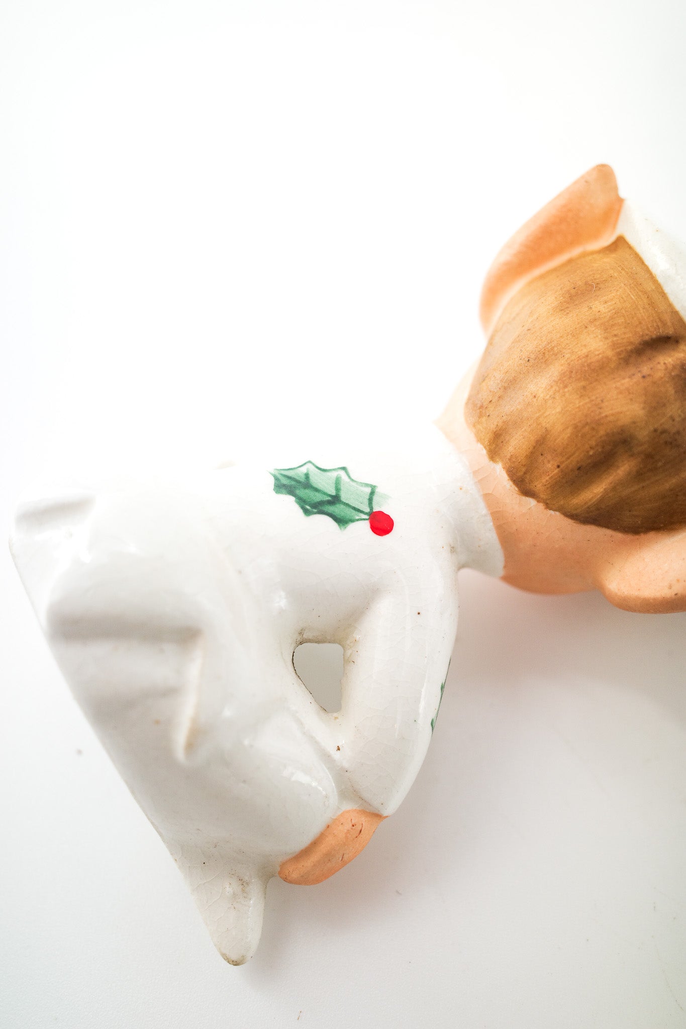 Vintage Christmas Pixie Ceramic Figurine / ヴィンテージ クリスマス ピクシー 陶器人形