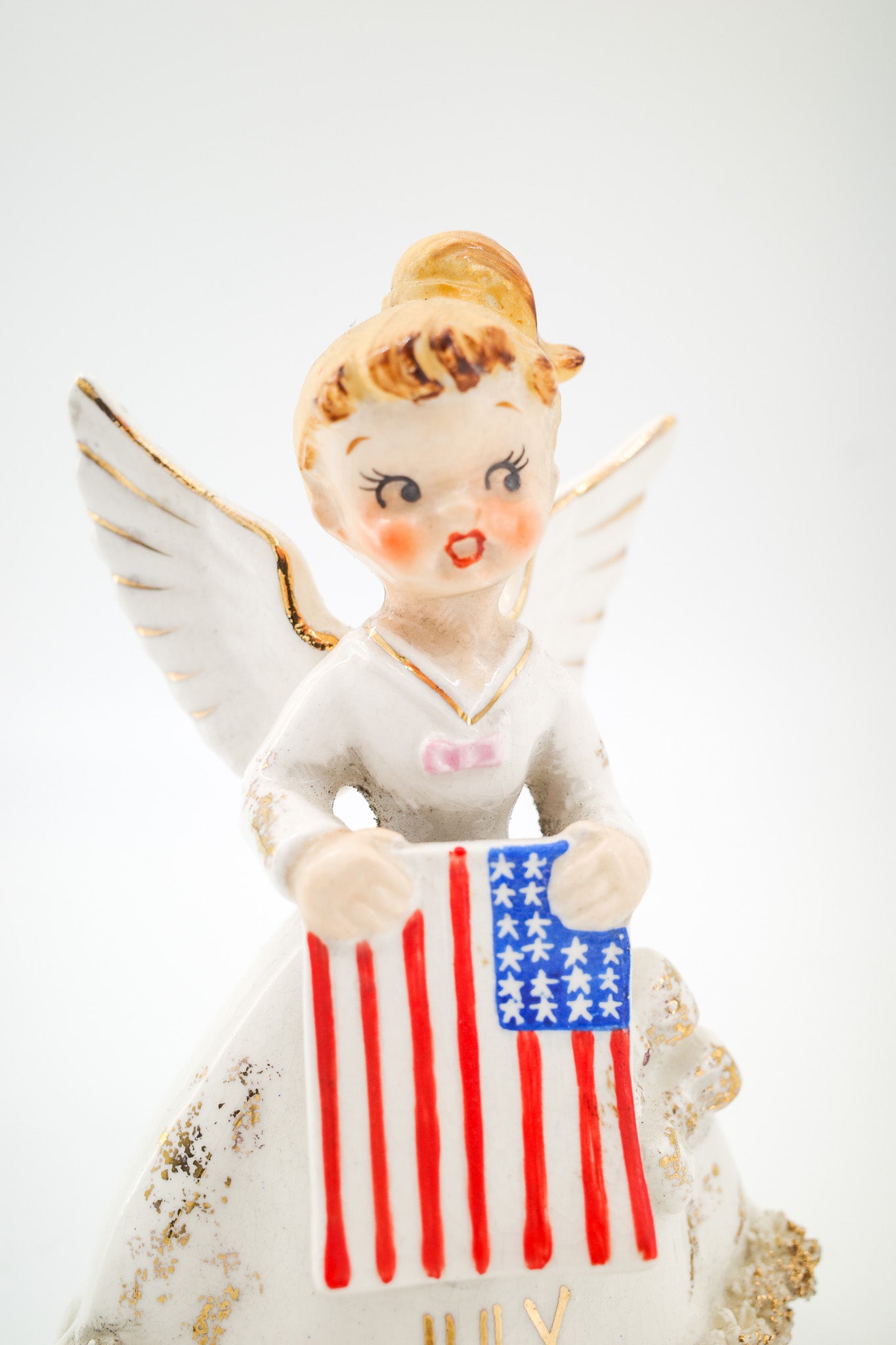 July Birthday Angel with American Flag / 7月のバースデーエンジェル（星条旗）