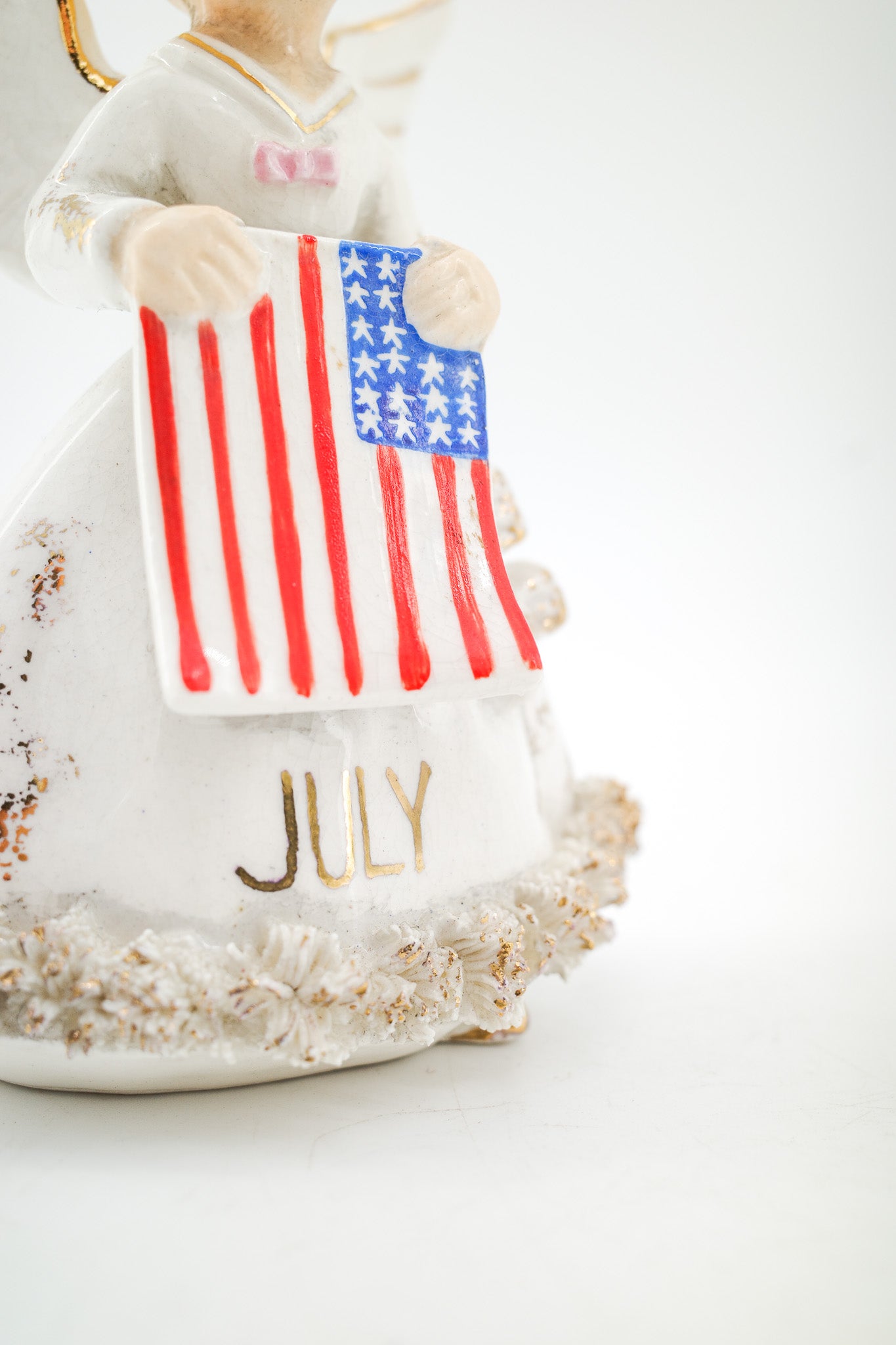 July Birthday Angel with American Flag / 7月のバースデーエンジェル（星条旗）