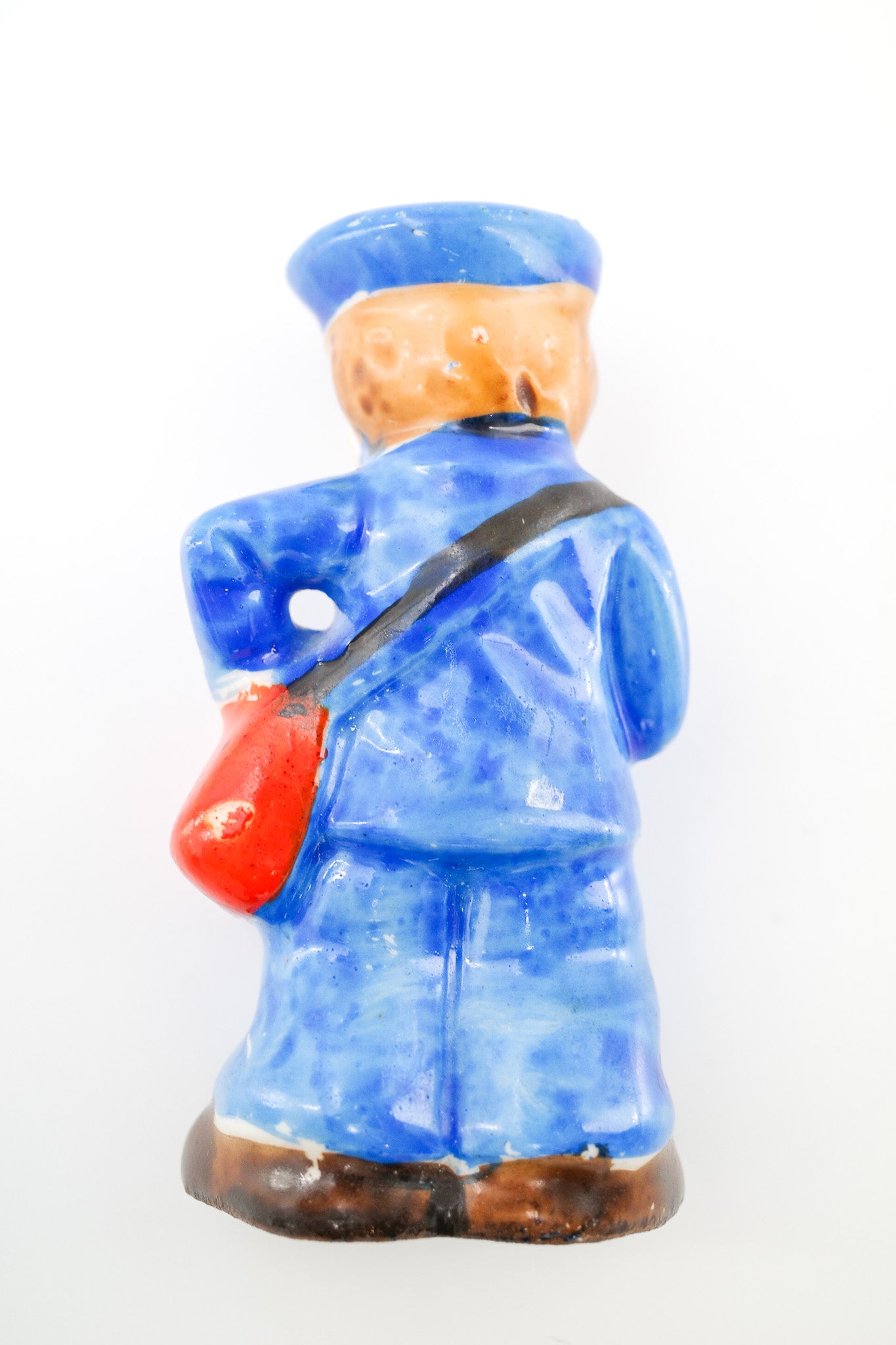 Mailman Ceramic Figurine / 郵便配達員のヴィンテージフィギュア