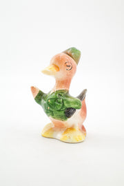 Duck Figurine with Green Uniform / 緑の制服を着たアヒルの置物