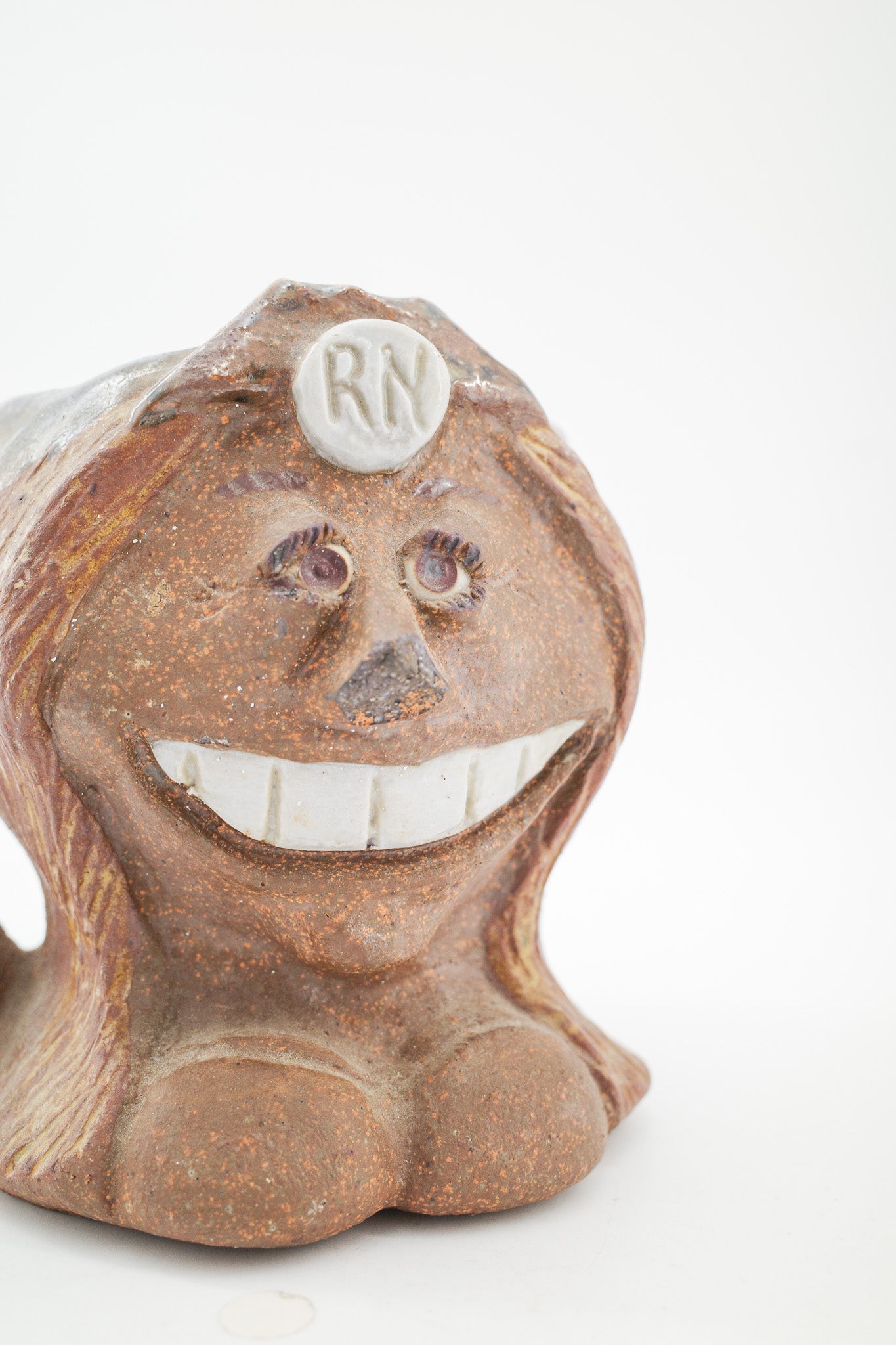 Vintage Ceramic Nurse "RN" Face Mug / ヴィンテージ 陶器製 ナース フェイスマグ