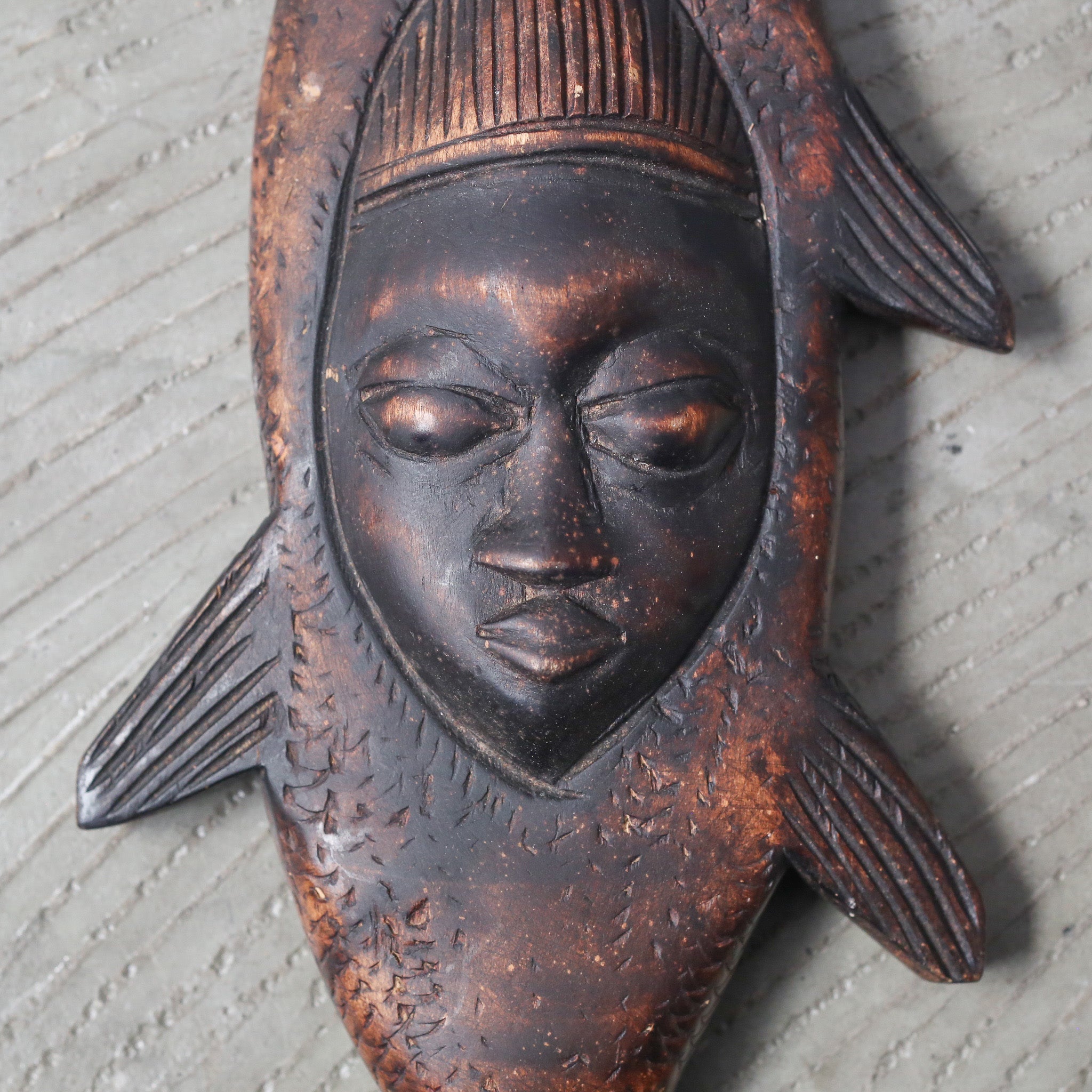Wooden Fish Mask / 木製魚のマスク