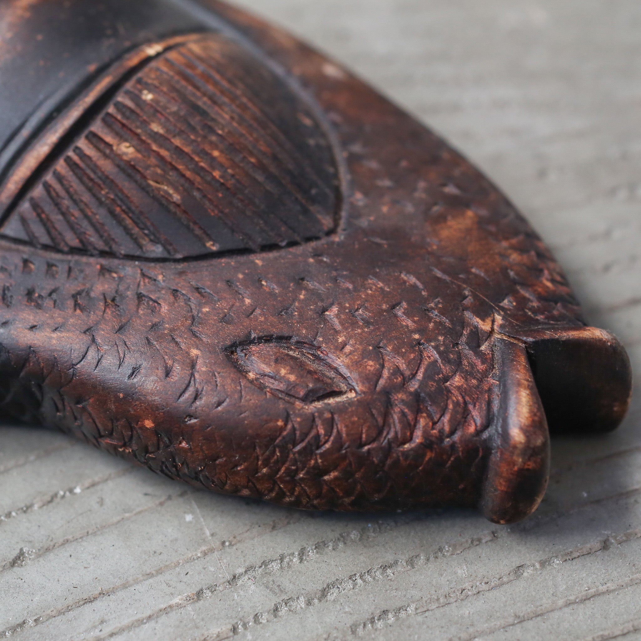 Wooden Fish Mask / 木製魚のマスク