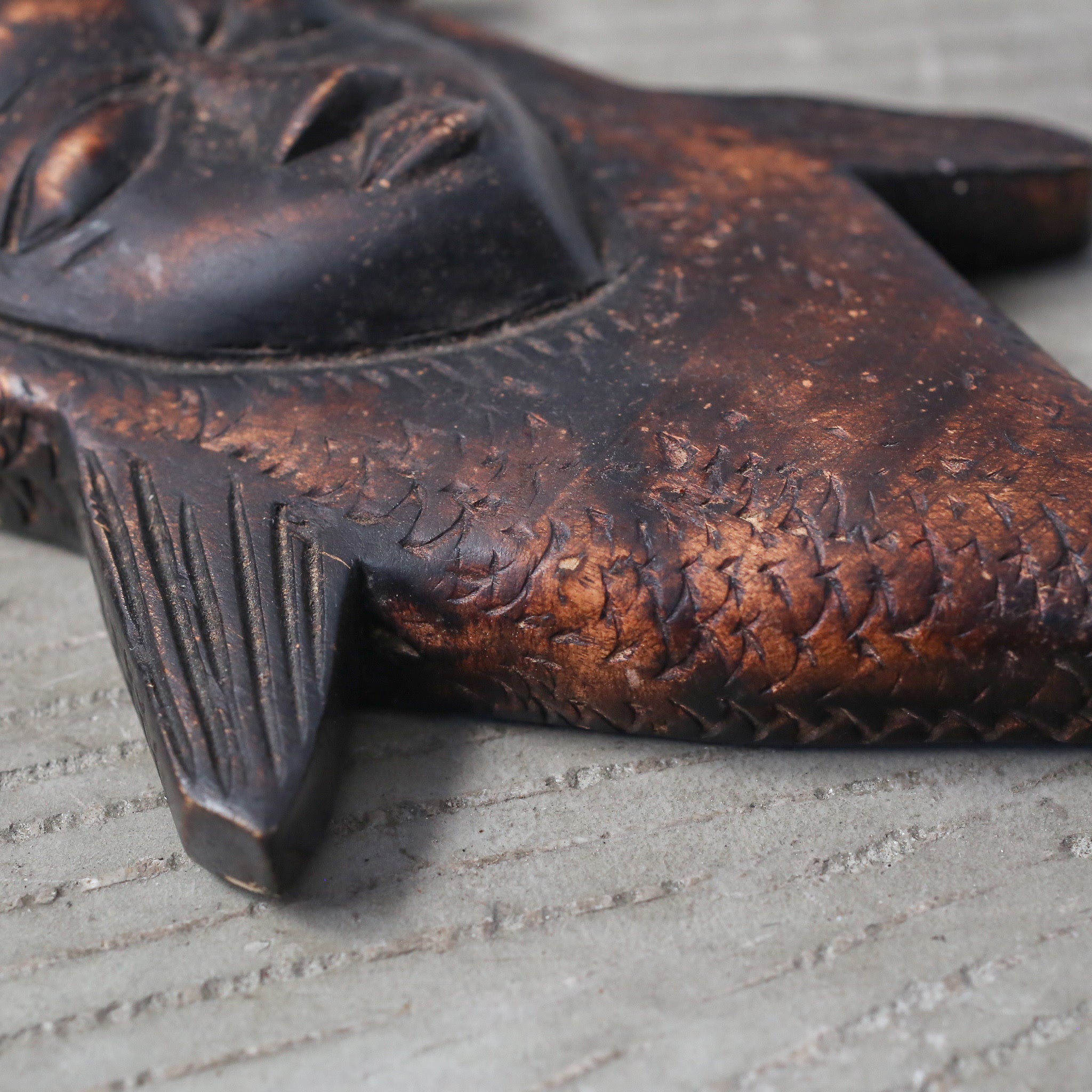 Wooden Fish Mask / 木製魚のマスク