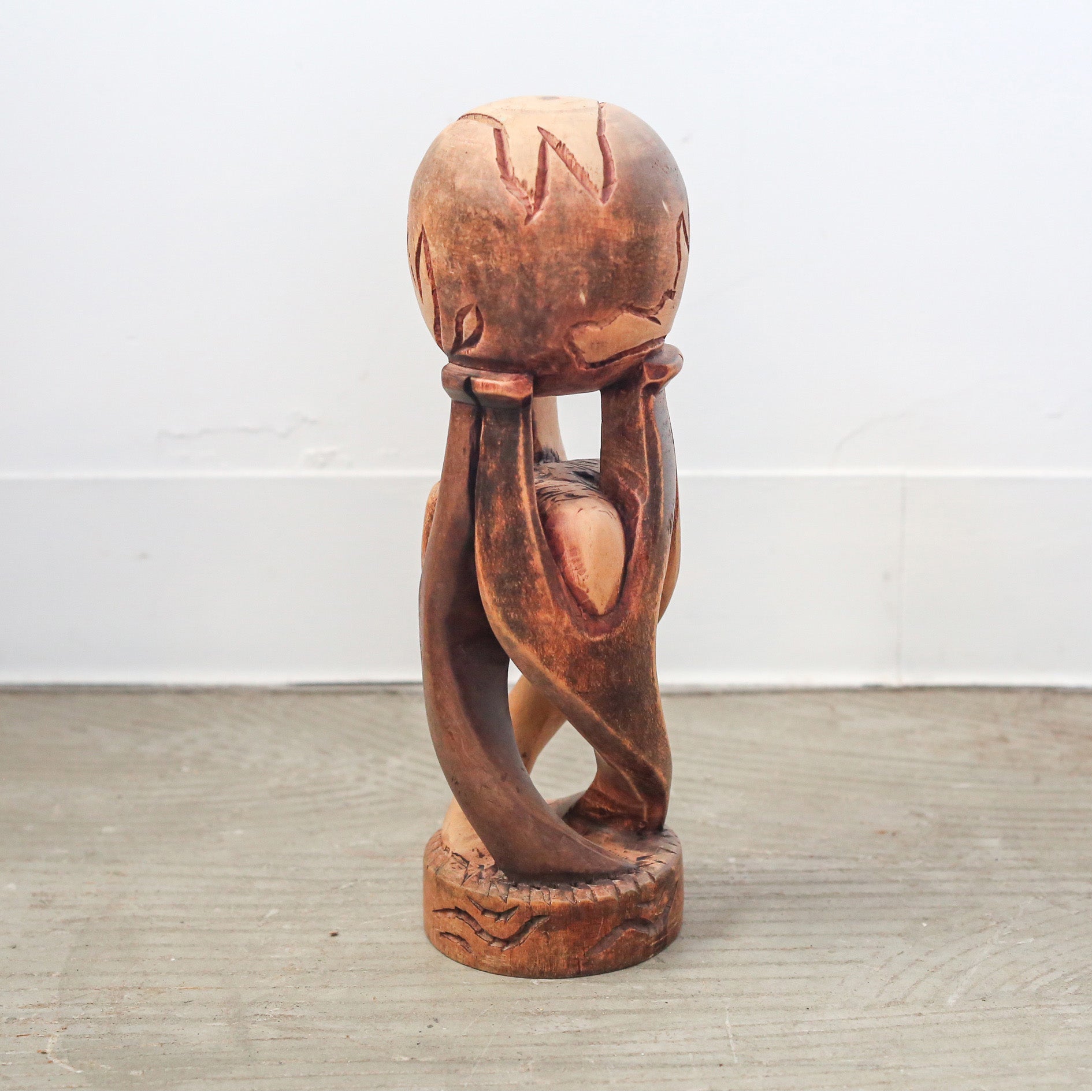Wood Carving Object / 木製木彫りのオブジェ