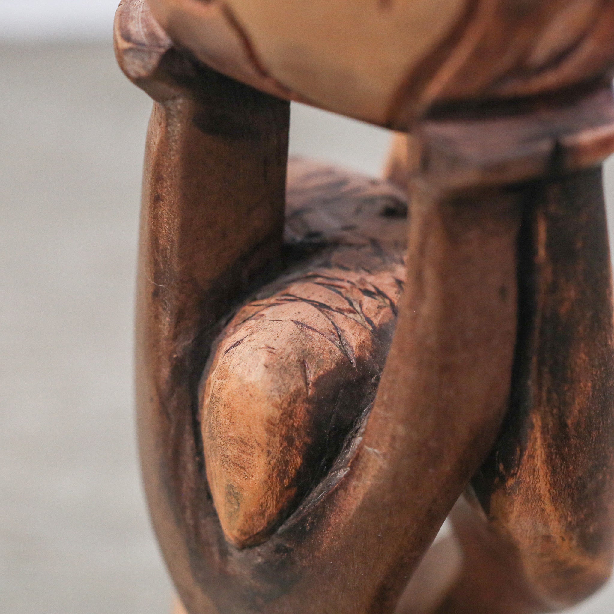 Wood Carving Object / 木製木彫りのオブジェ
