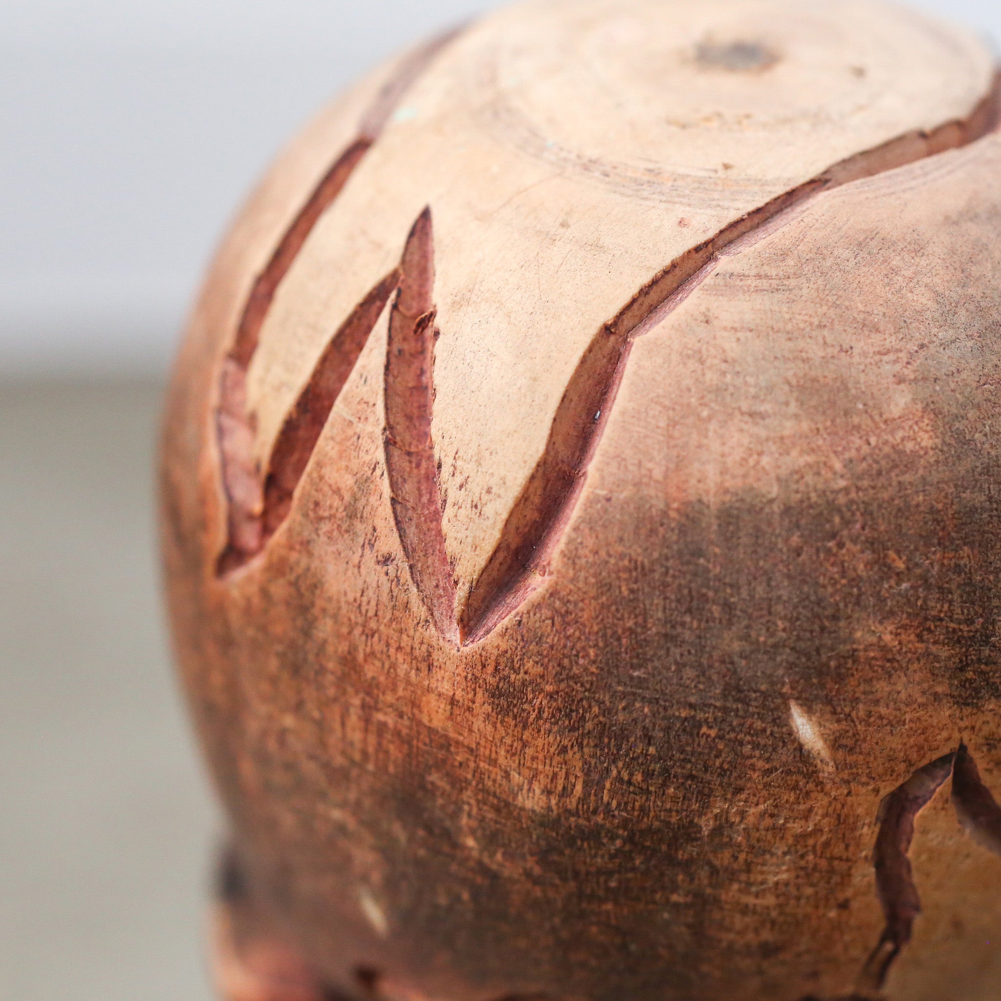 Wood Carving Object / 木製木彫りのオブジェ