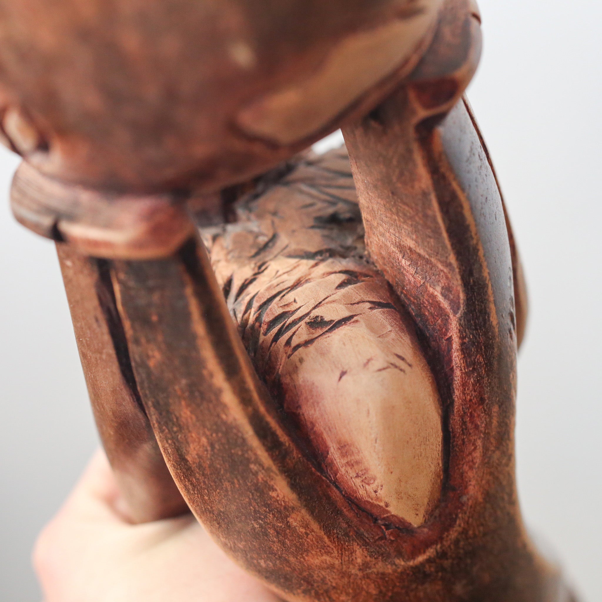 Wood Carving Object / 木製木彫りのオブジェ