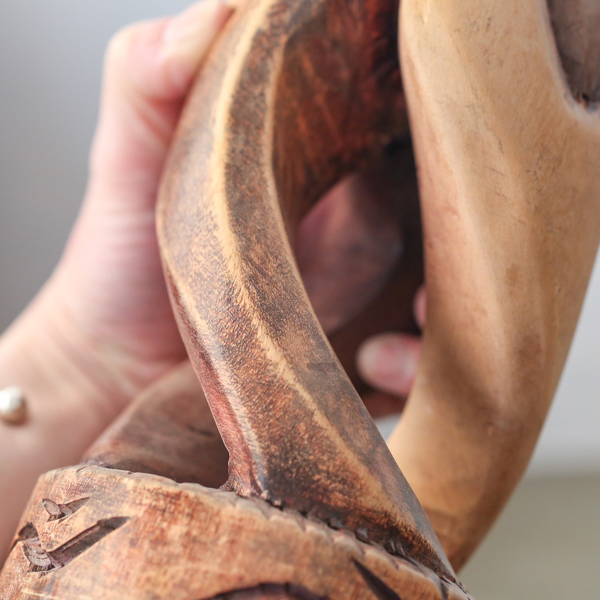 Wood Carving Object / 木製木彫りのオブジェ