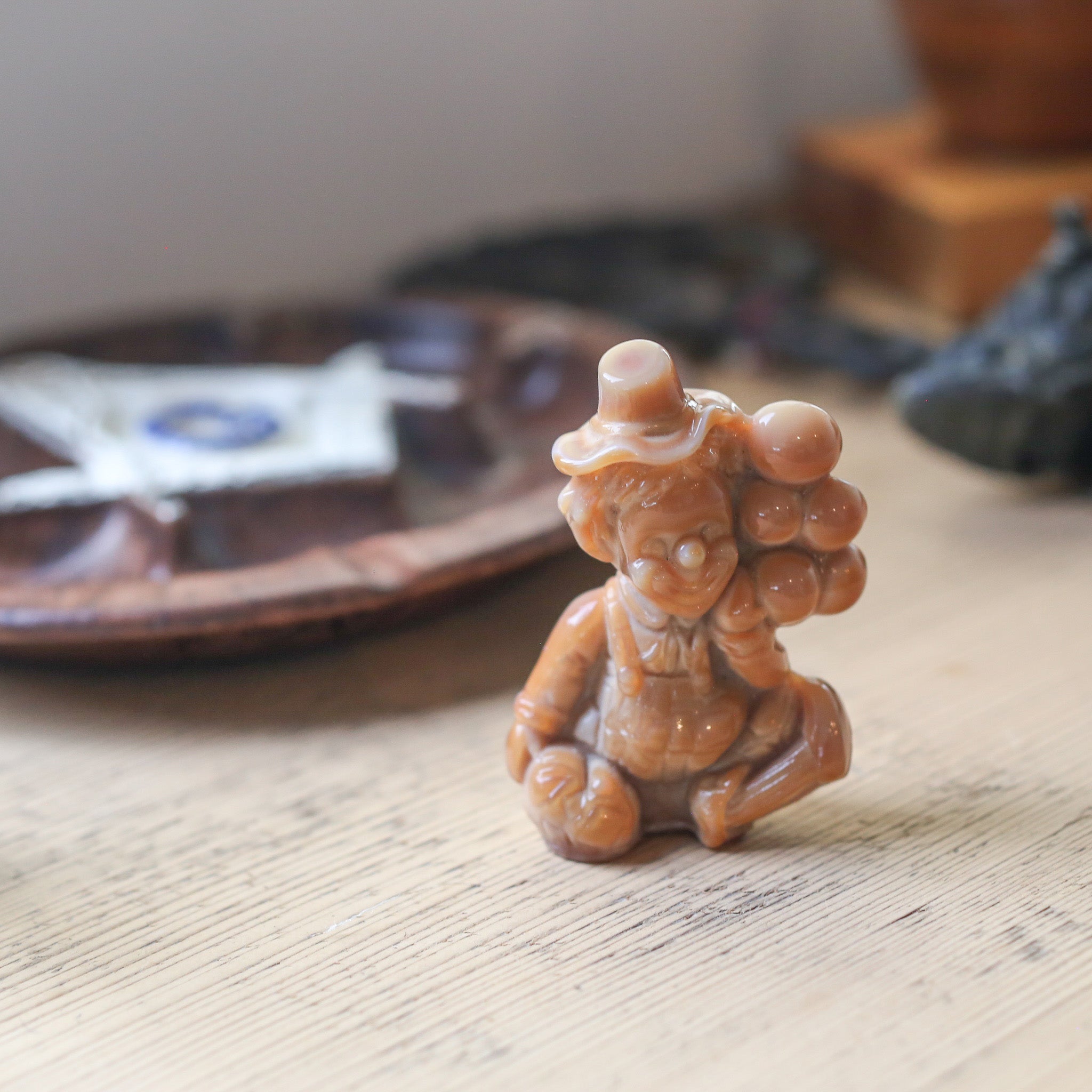 Glass Clown Figurine / ガラスのピエロ