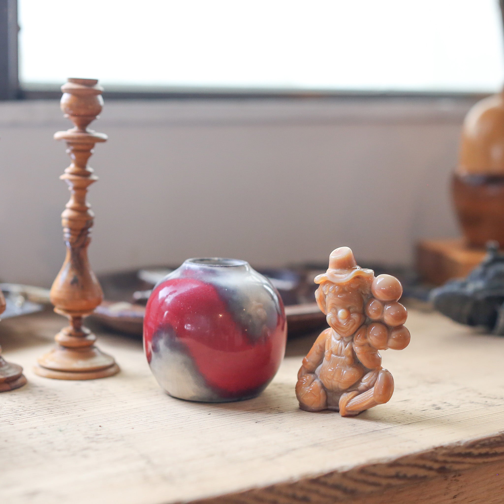 Glass Clown Figurine / ガラスのピエロ