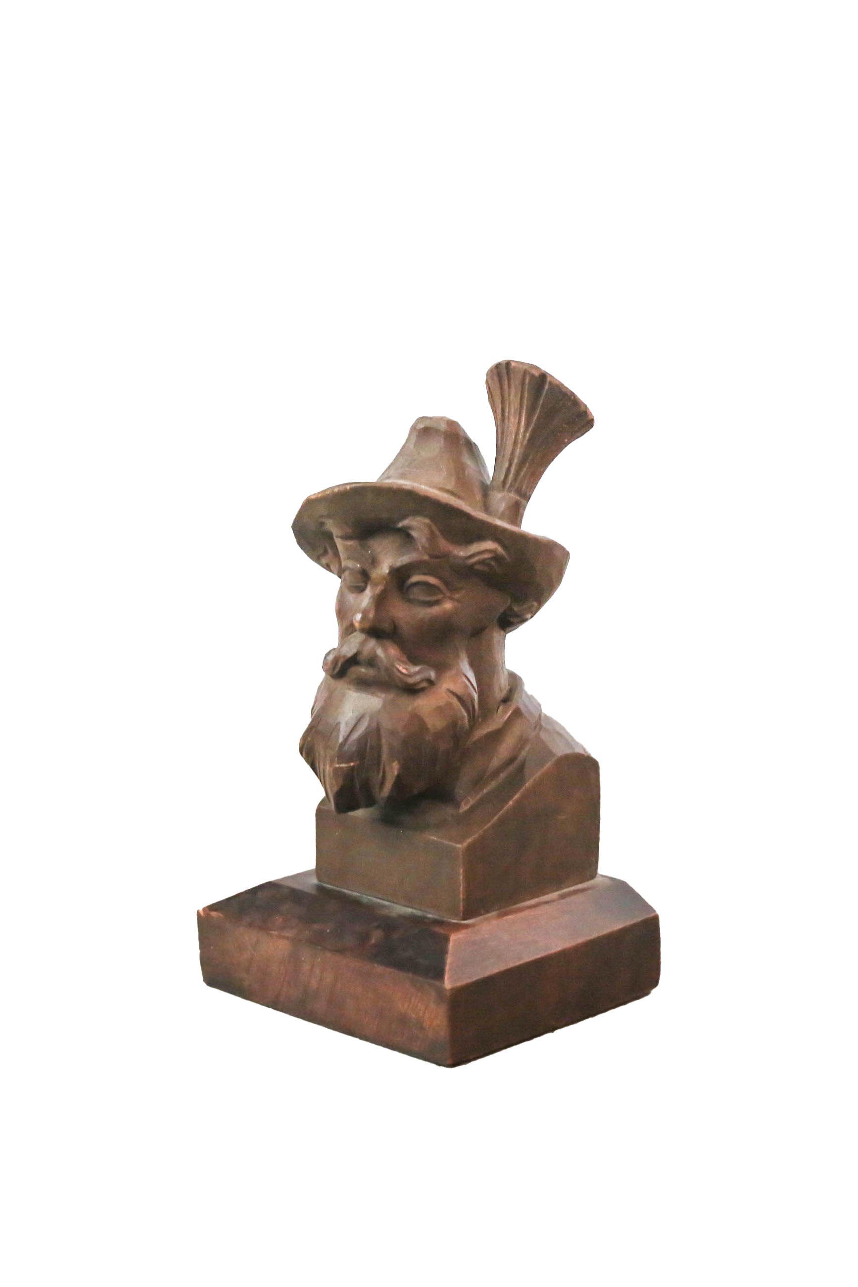 Wood Carved Bust / 木彫りの胸像