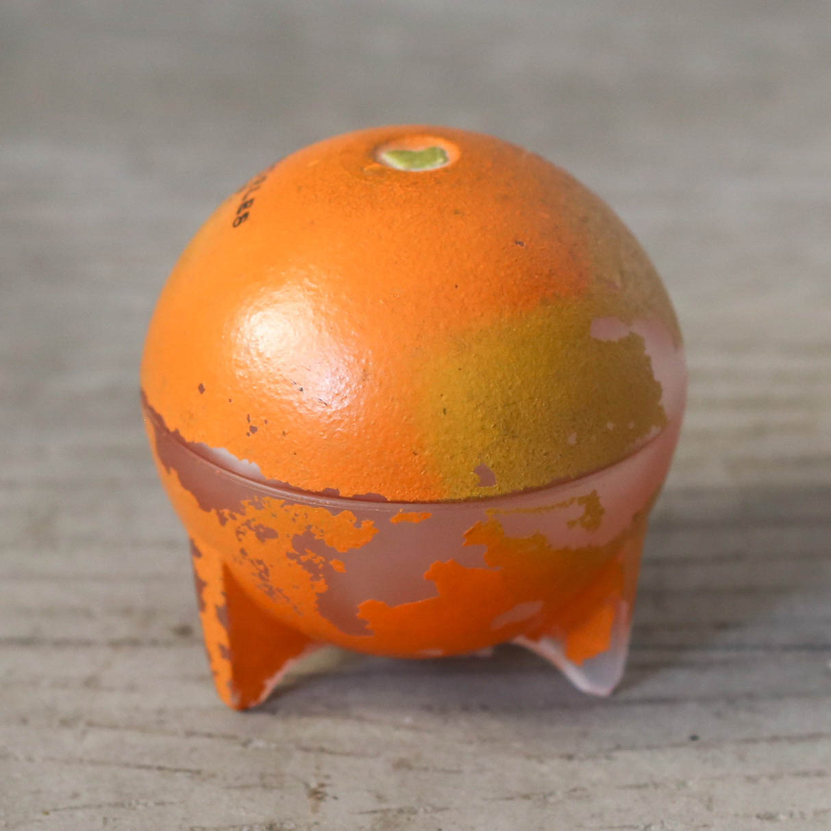 Glass Orange Case / ガラスのオレンジ入れ物