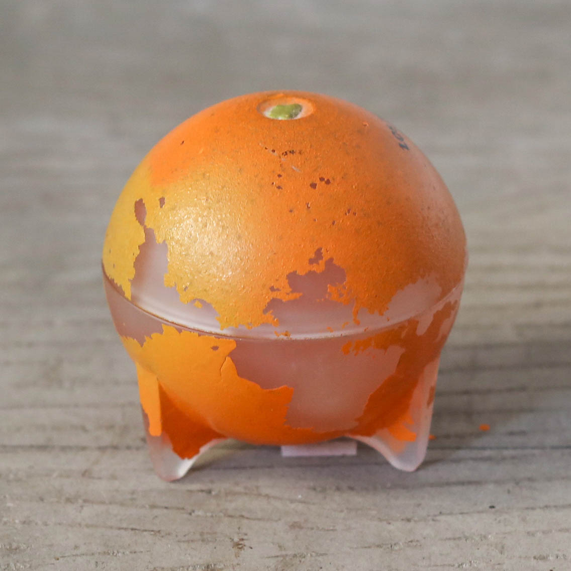 Glass Orange Case / ガラスのオレンジ入れ物