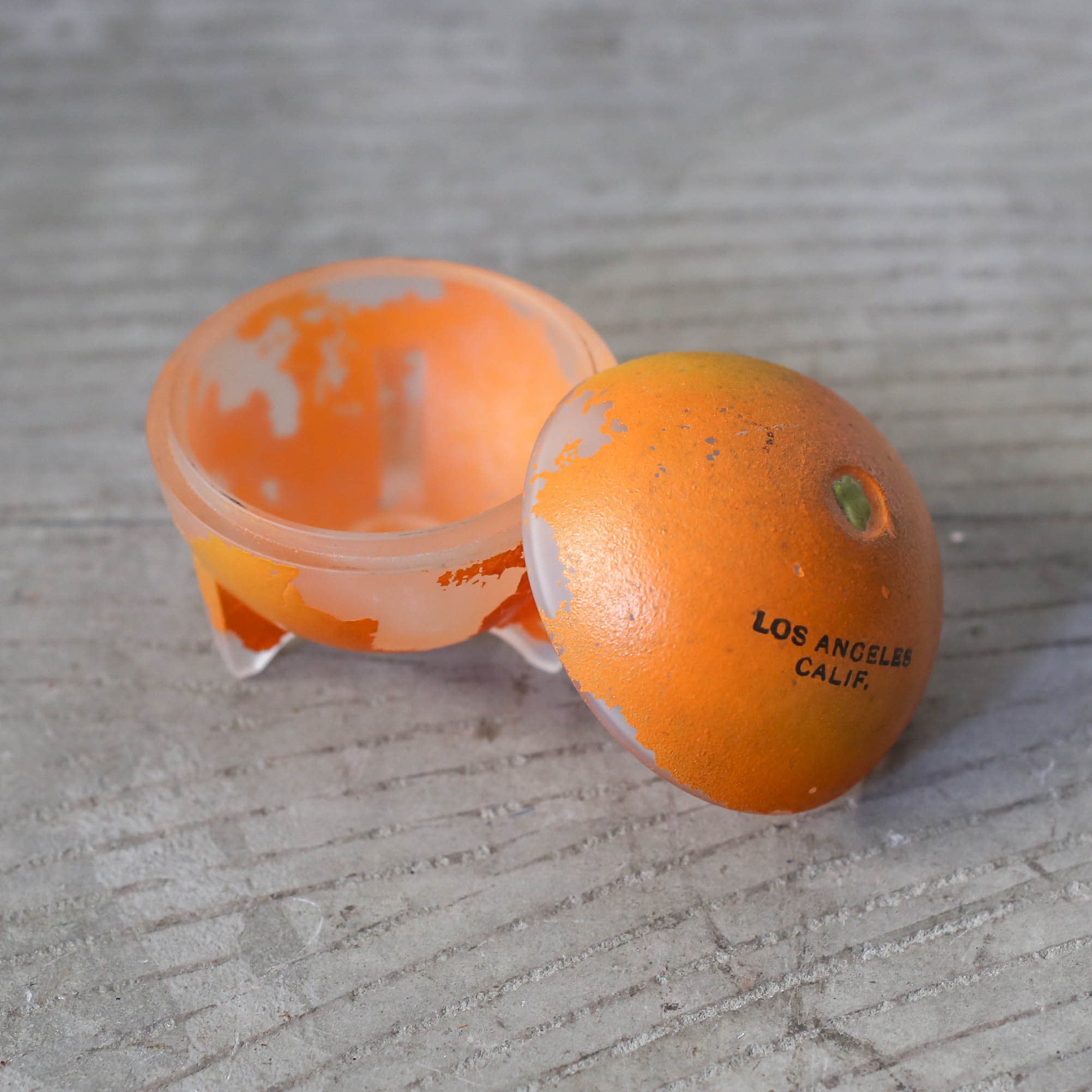 Glass Orange Case / ガラスのオレンジ入れ物