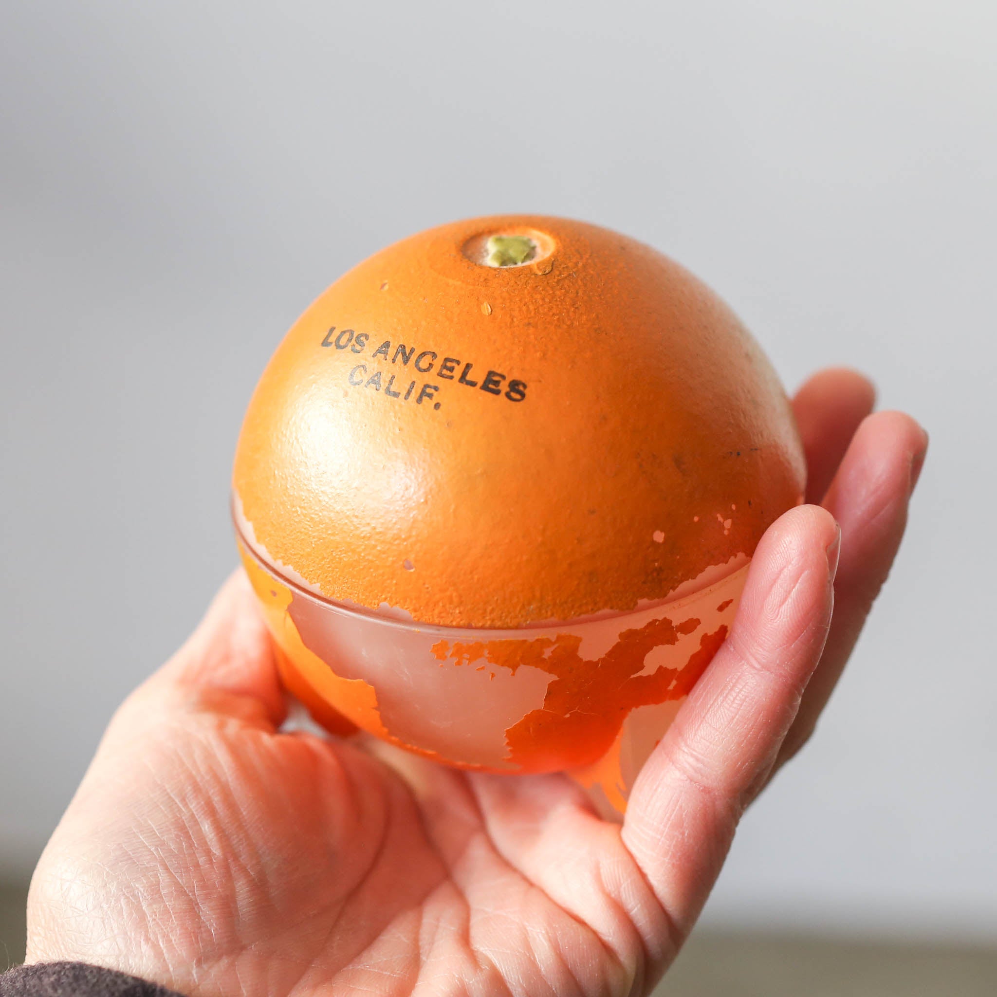 Glass Orange Case / ガラスのオレンジ入れ物