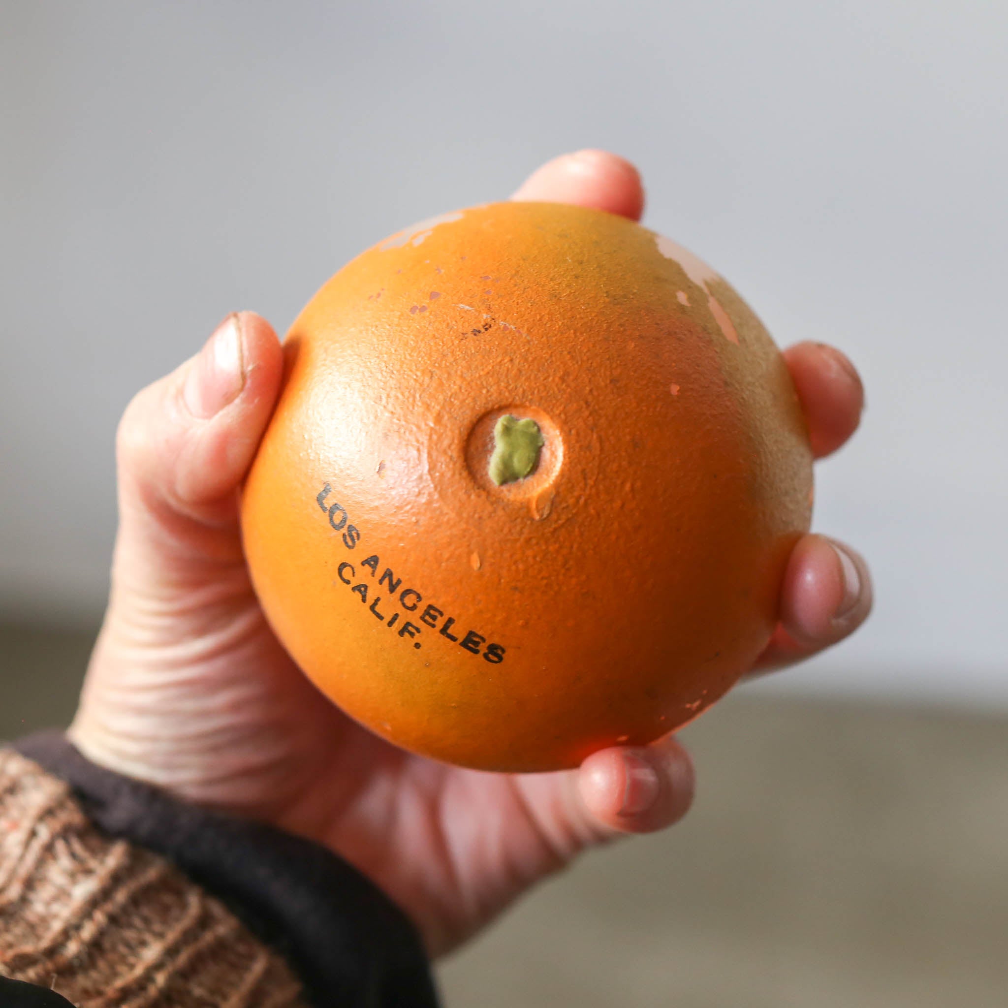 Glass Orange Case / ガラスのオレンジ入れ物