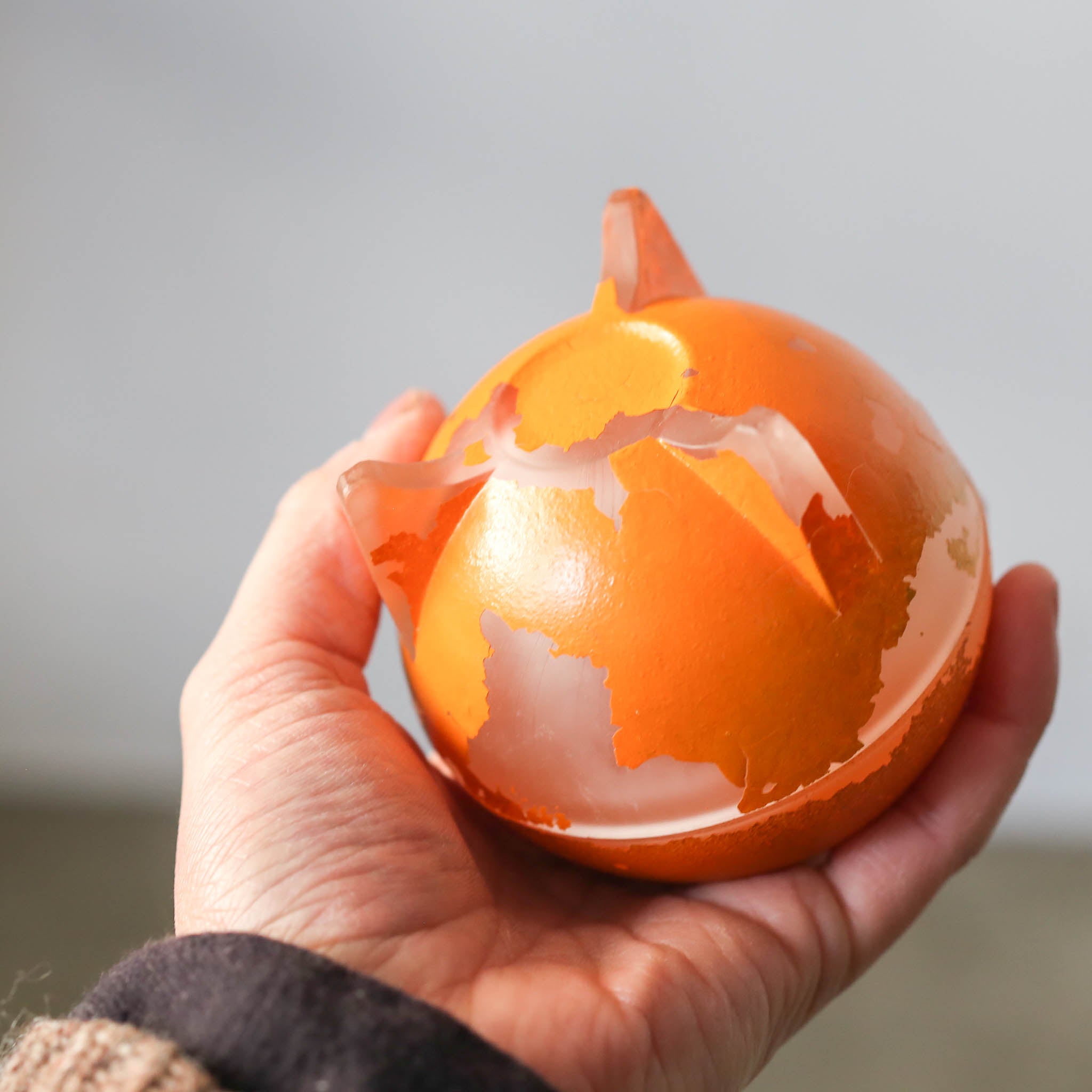 Glass Orange Case / ガラスのオレンジ入れ物