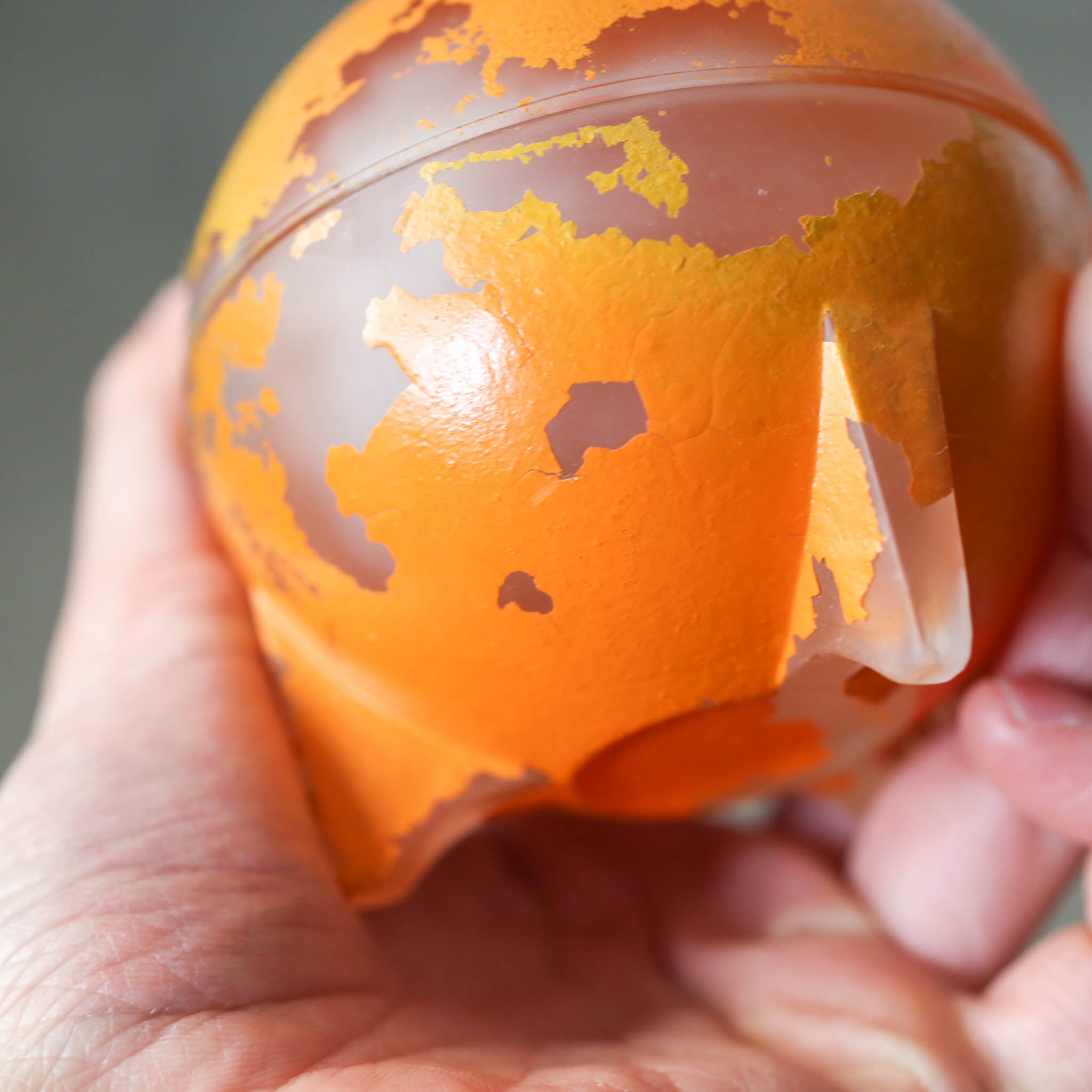 Glass Orange Case / ガラスのオレンジ入れ物