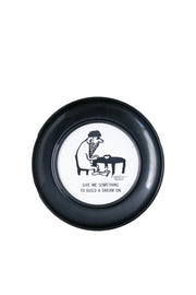 50's  Herb Gardner The Nebbishes Comic plastic small plate / The Nebbishesのイラスト入り小皿