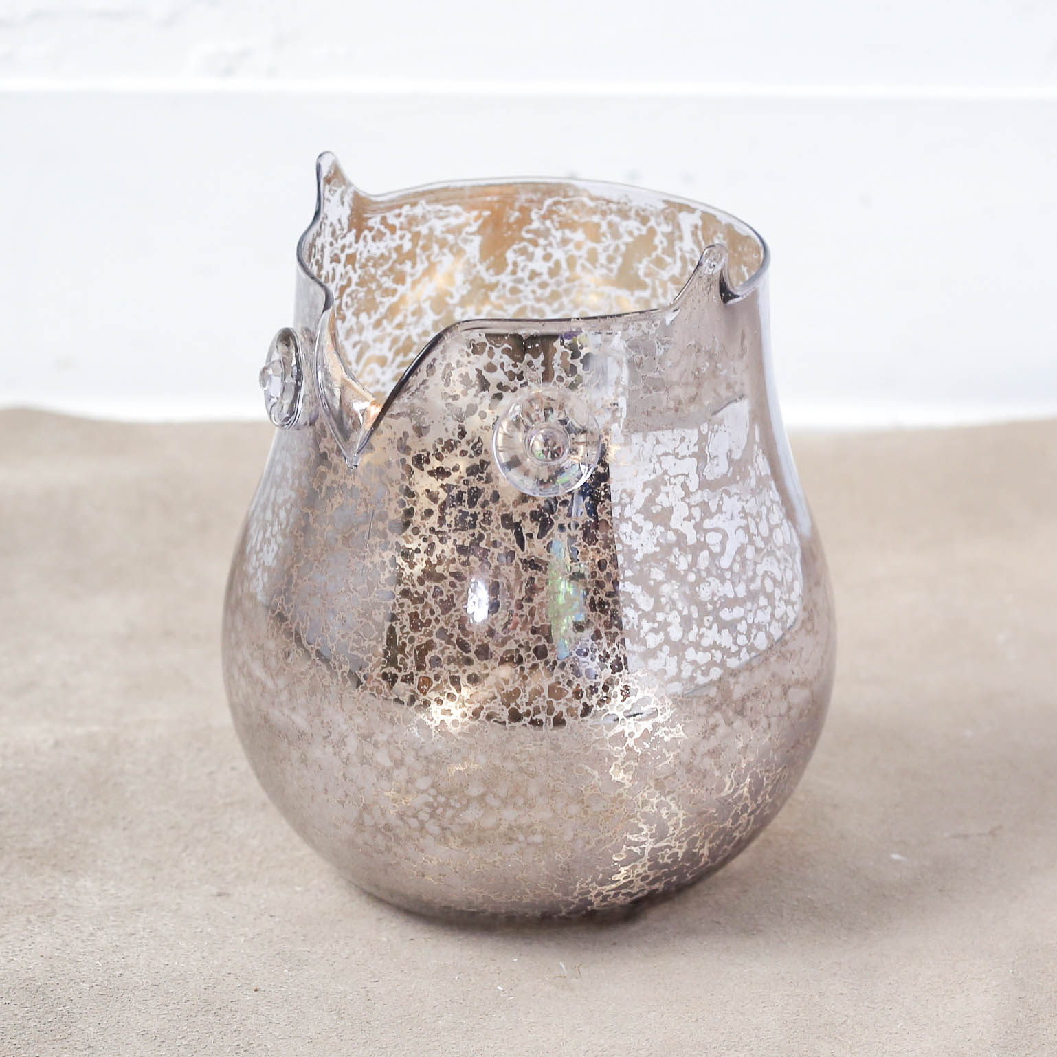 Glass Owl Vase / ガラスフクロウの花器