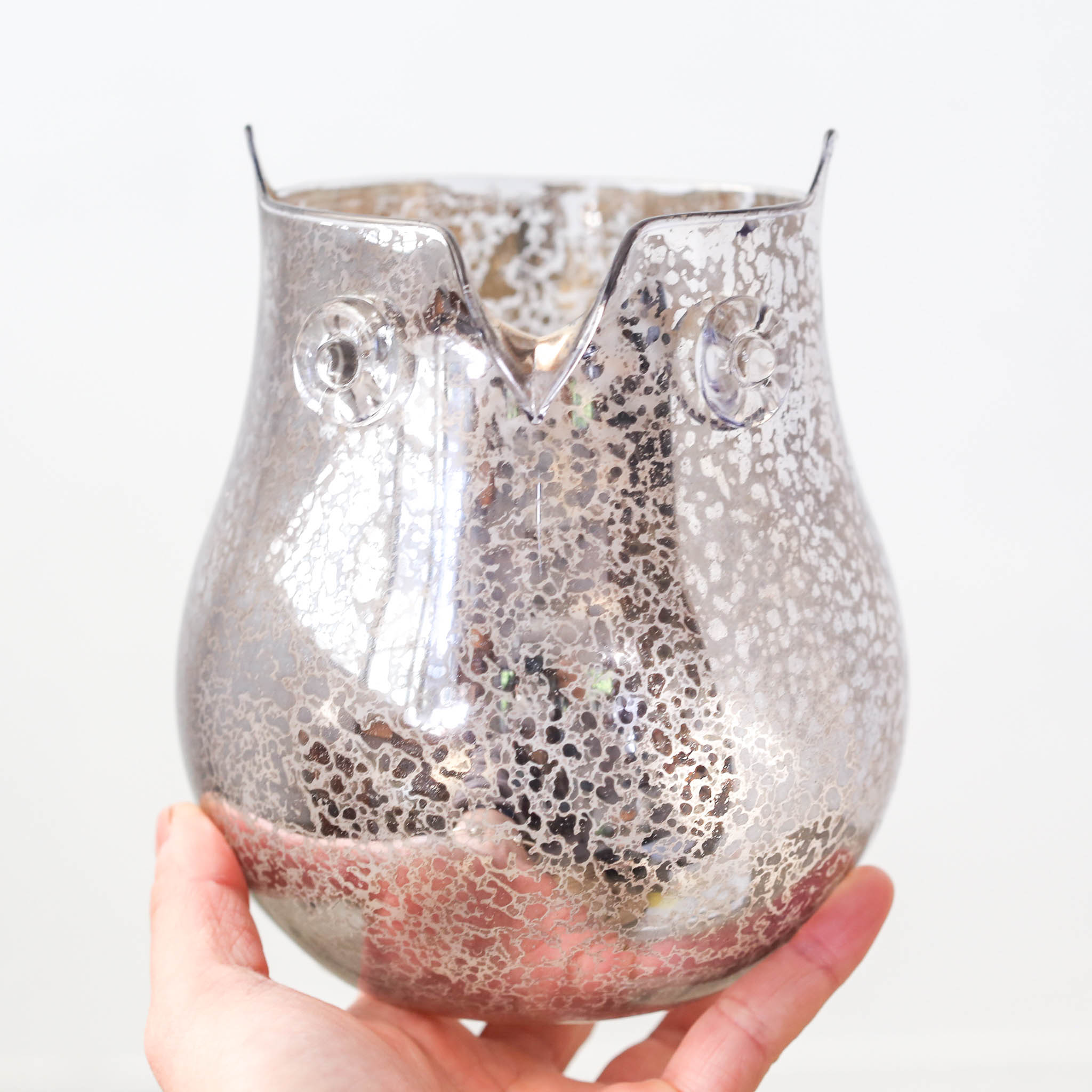 Glass Owl Vase / ガラスフクロウの花器