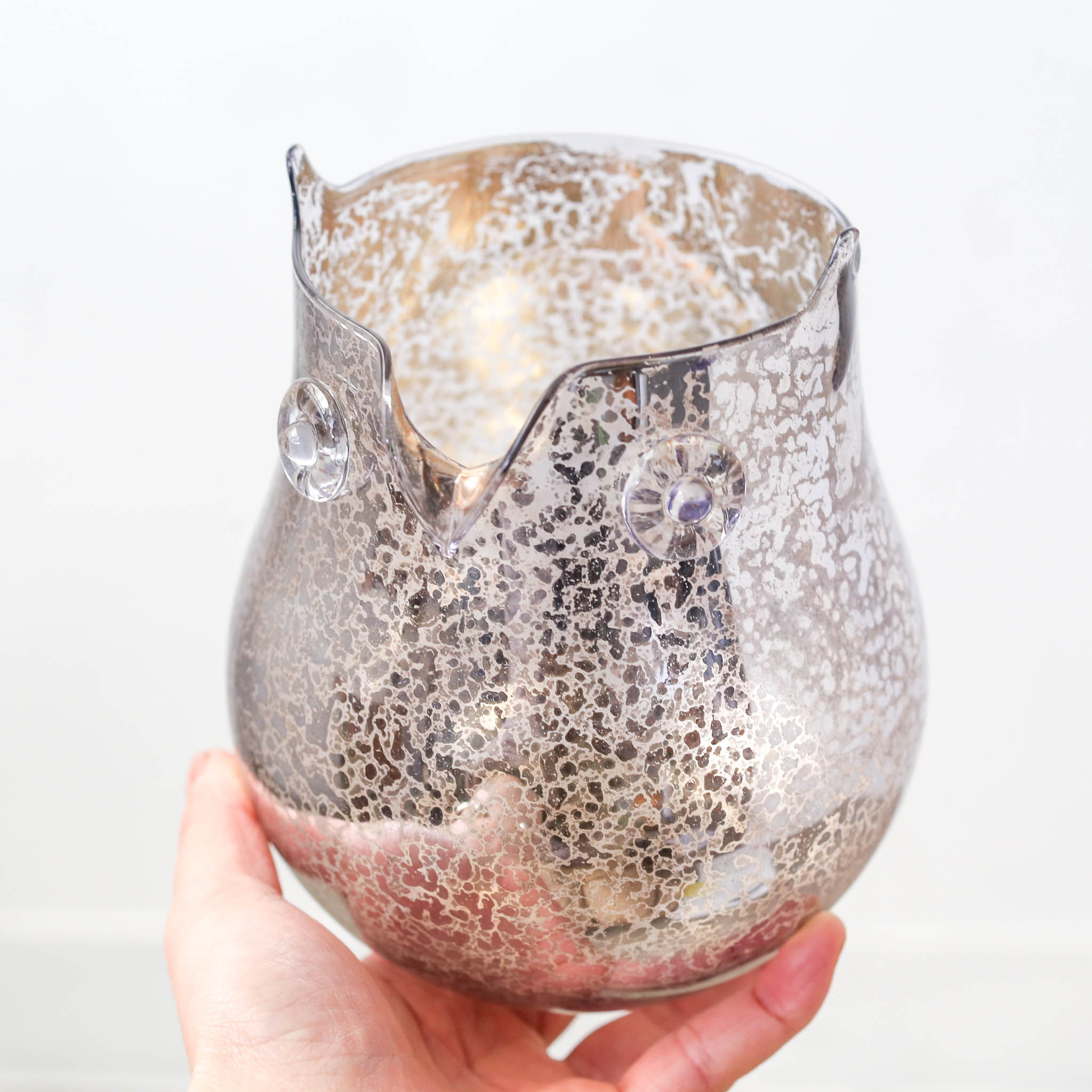 Glass Owl Vase / ガラスフクロウの花器