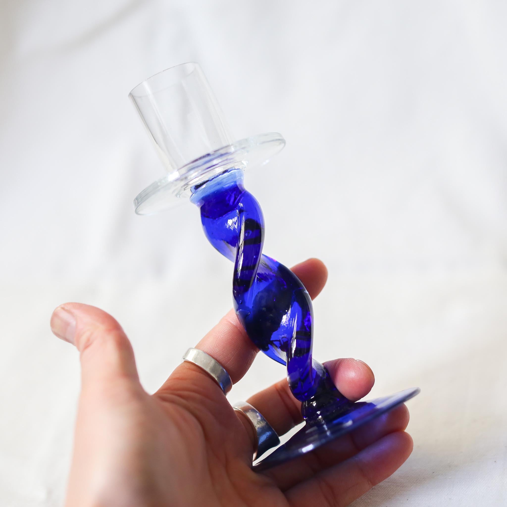 Glass Candle Holder / ガラスのキャンドルホルダー