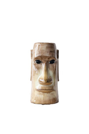 Ceramic Moai Statue Vase / 陶器製モアイの花器