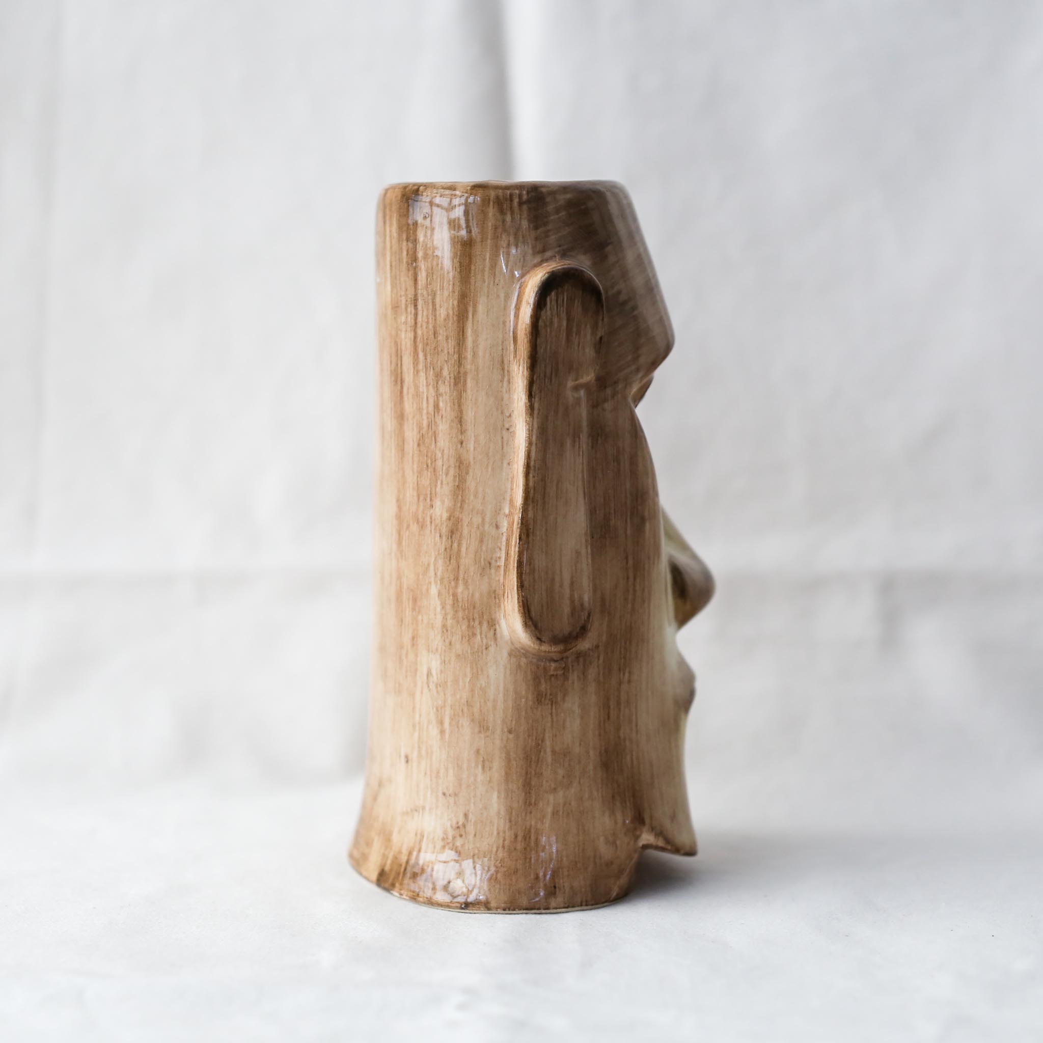 Ceramic Moai Statue Vase / 陶器製モアイの花器