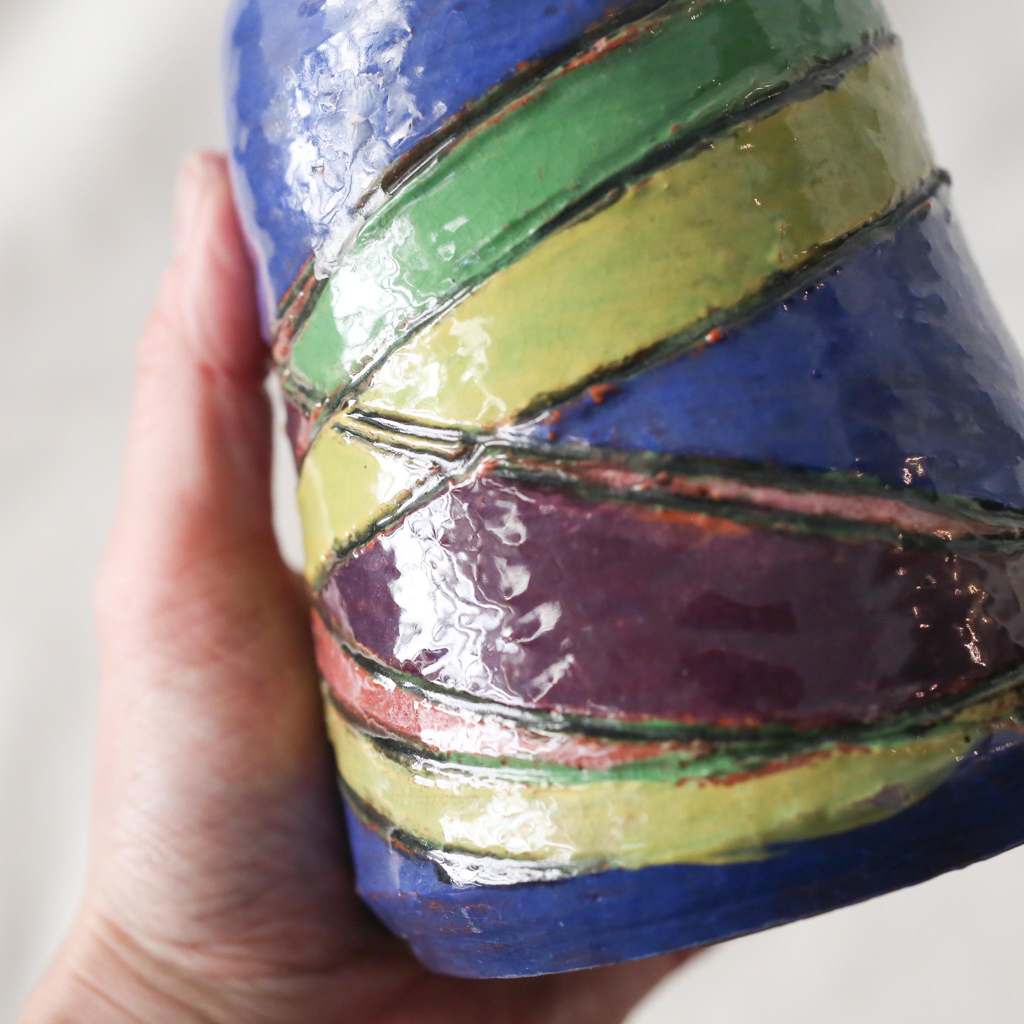Ceramic Blue Vase / セラミック青い花器