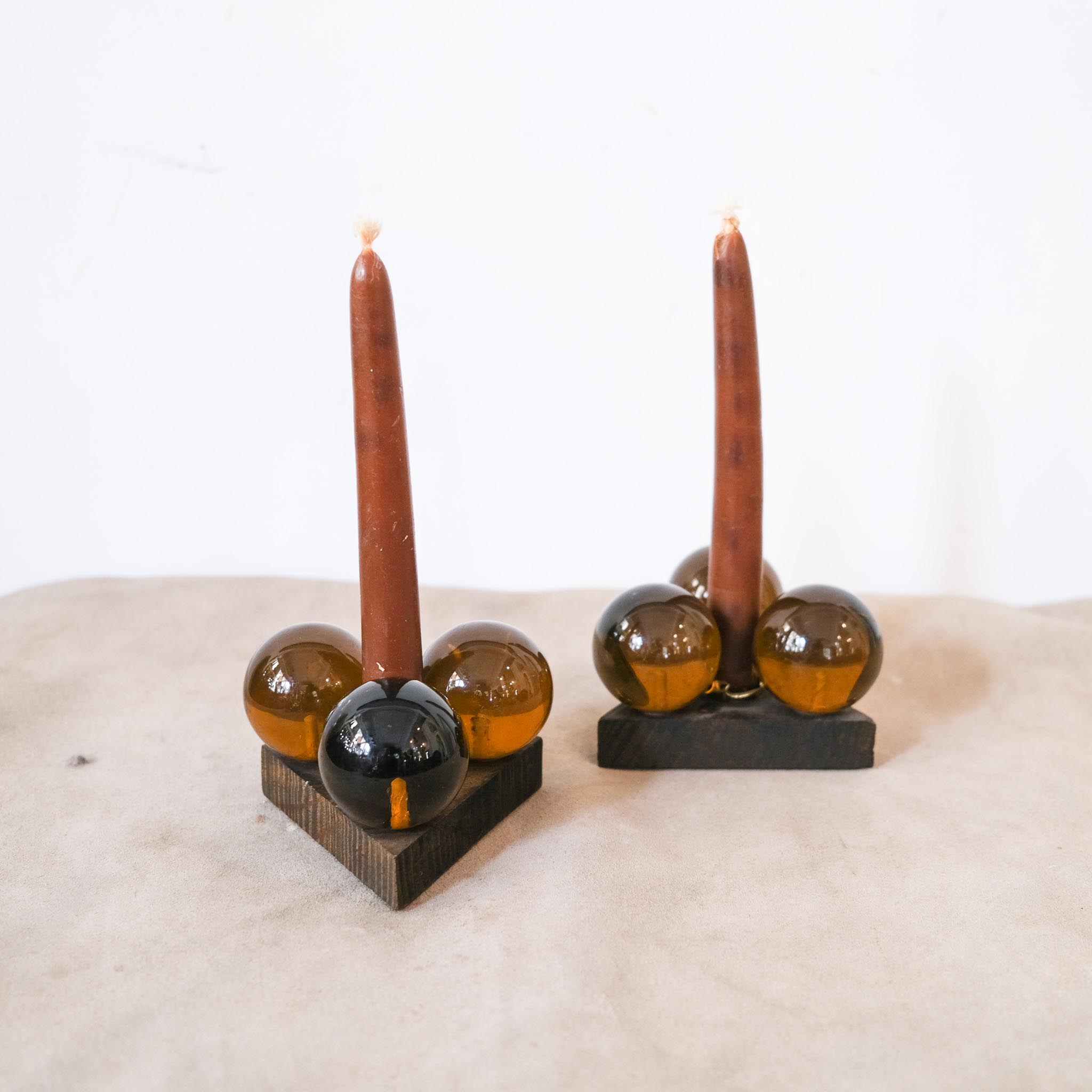 Acrylic Ball Candelabra / アクリルボール装飾のキャンドル