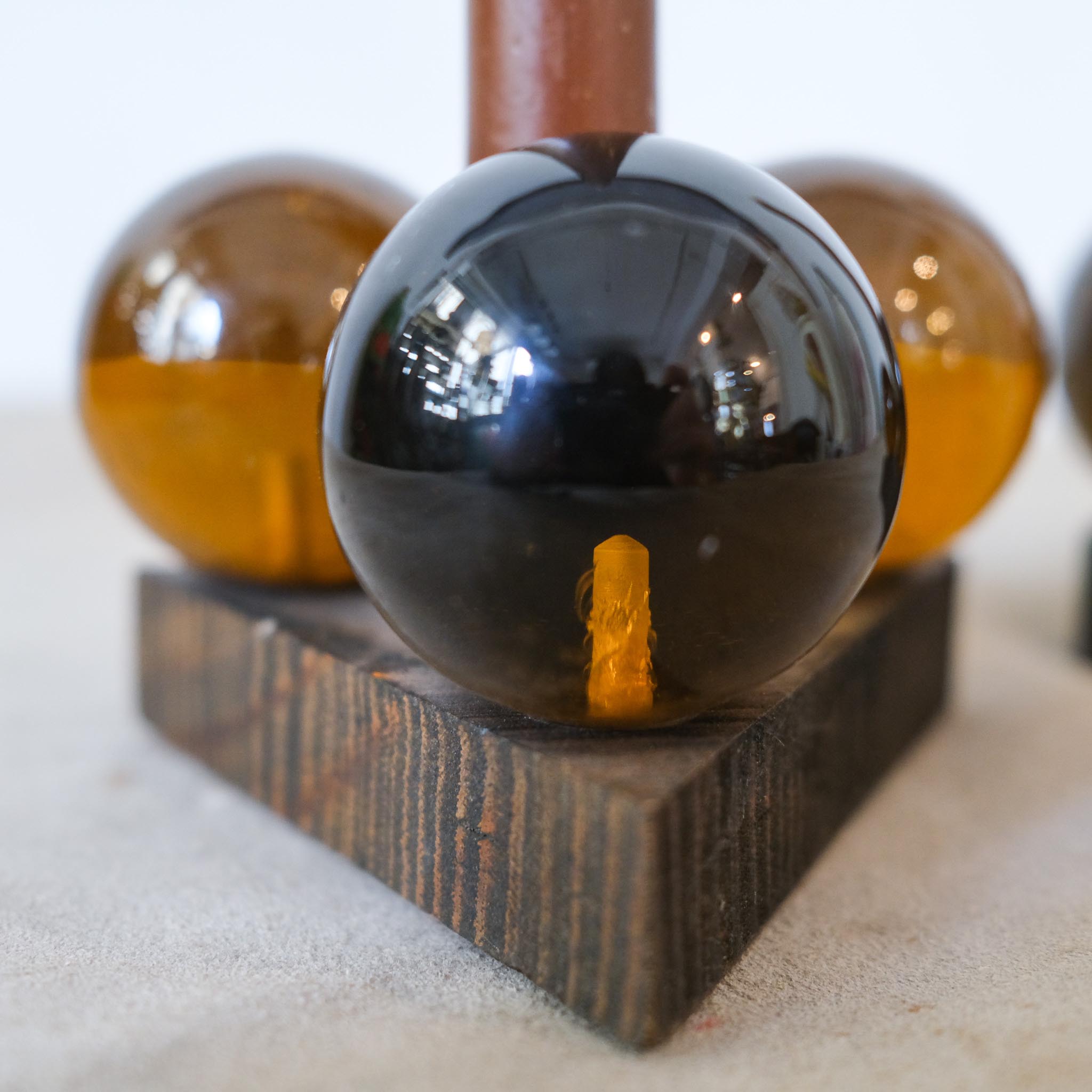 Acrylic Ball Candelabra / アクリルボール装飾のキャンドル