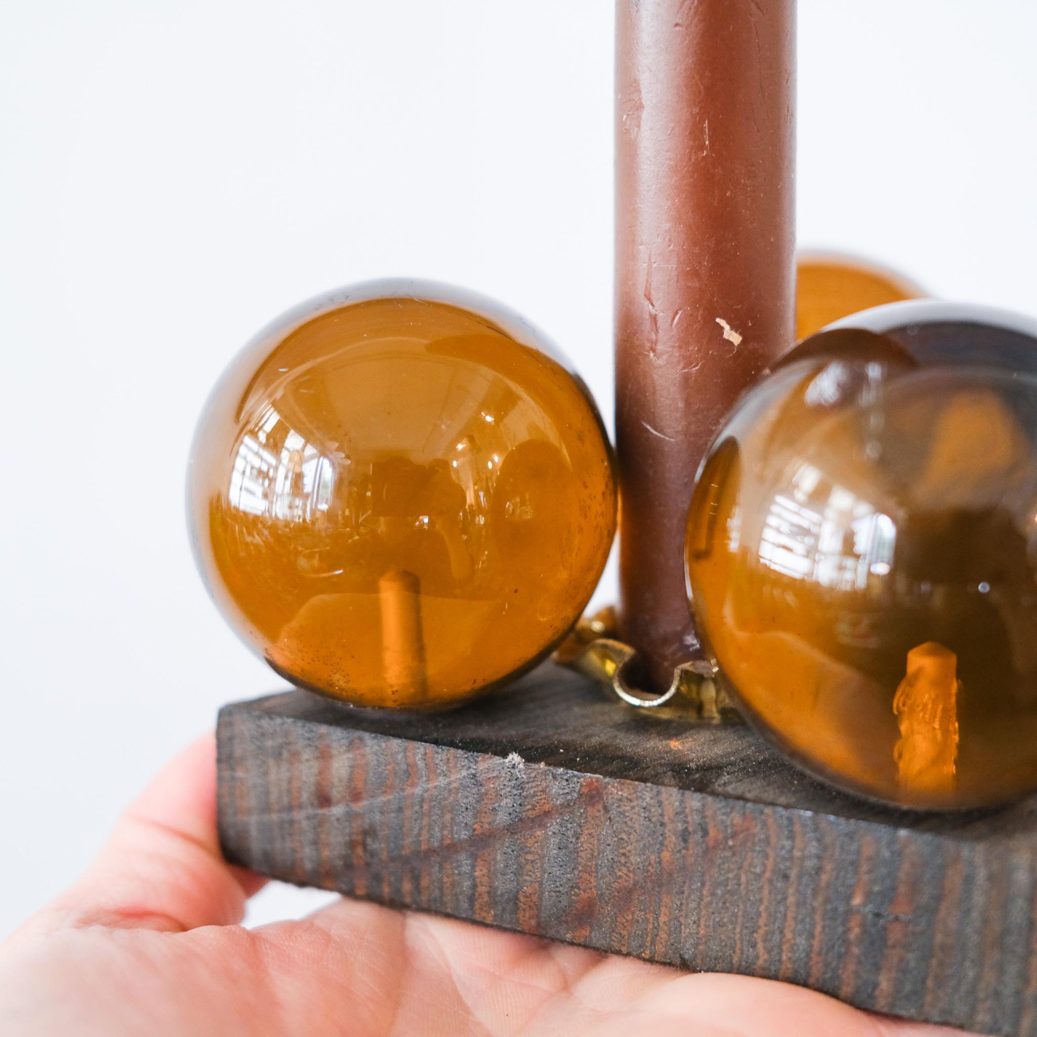 Acrylic Ball Candelabra / アクリルボール装飾のキャンドル