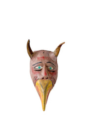 Wood Carving Devil mask / 木彫りの悪魔面