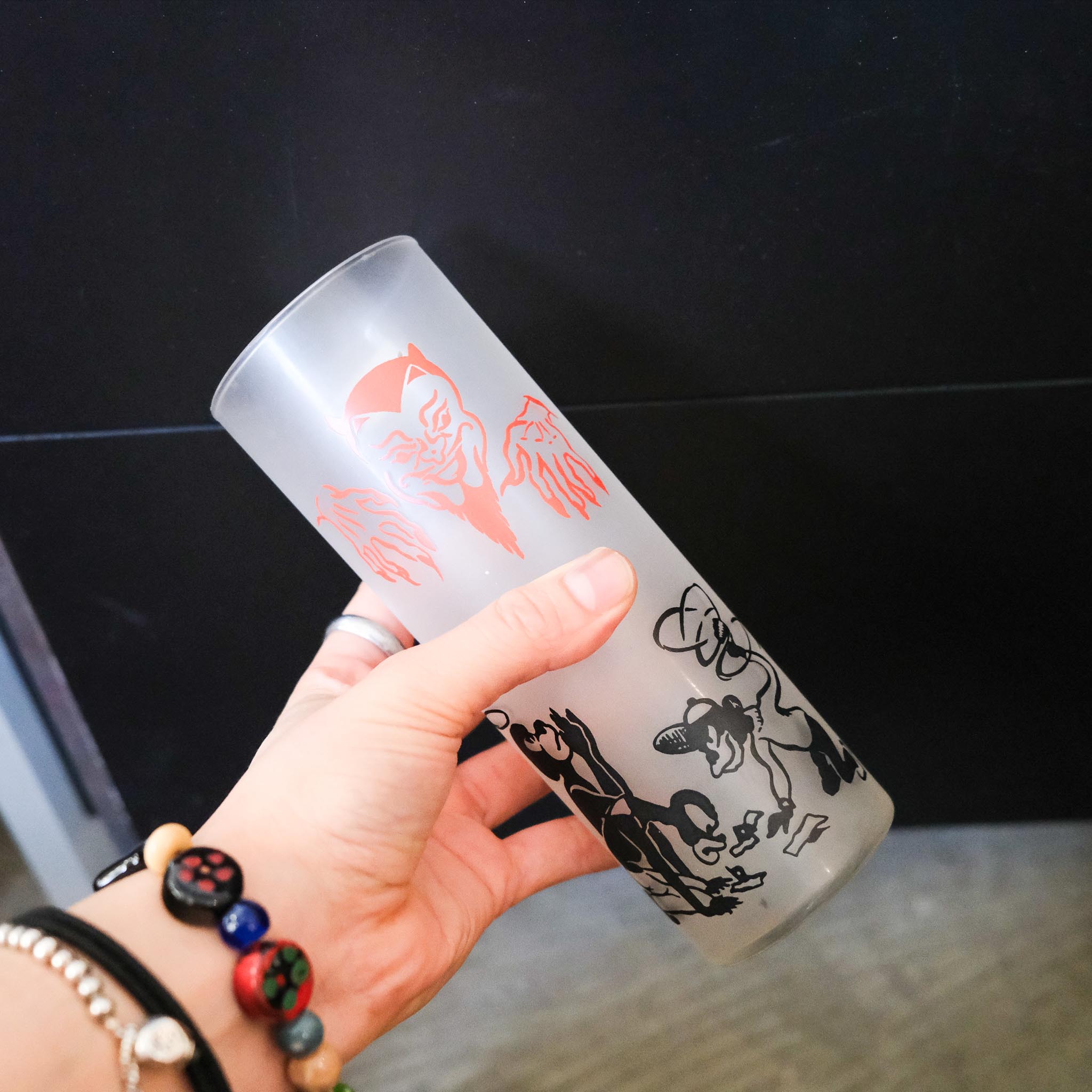 Printed Glass Tumbler / イラストタンブラー