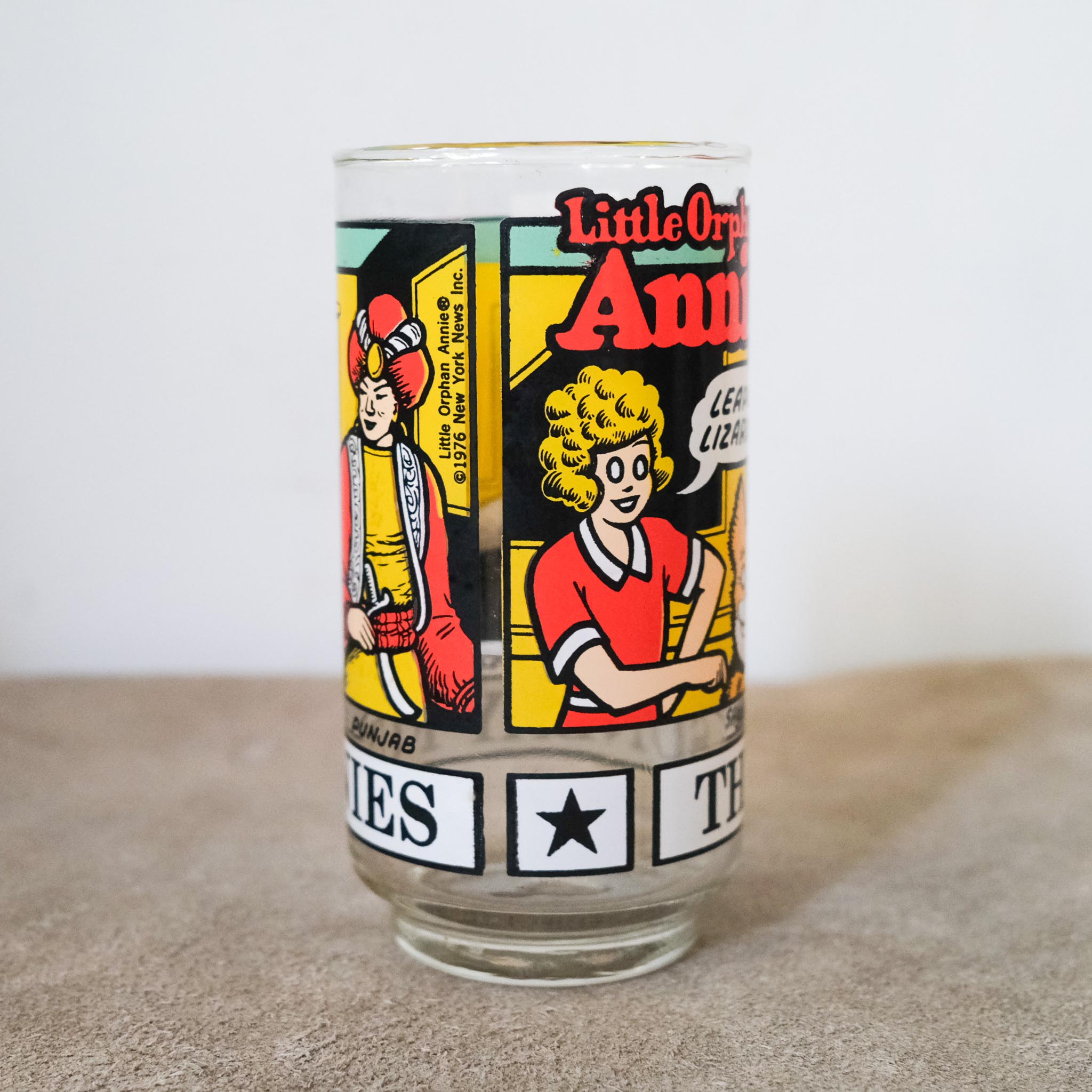 Sunday Funny Glass Tumbler 1976 / イラストガラスタンブラー