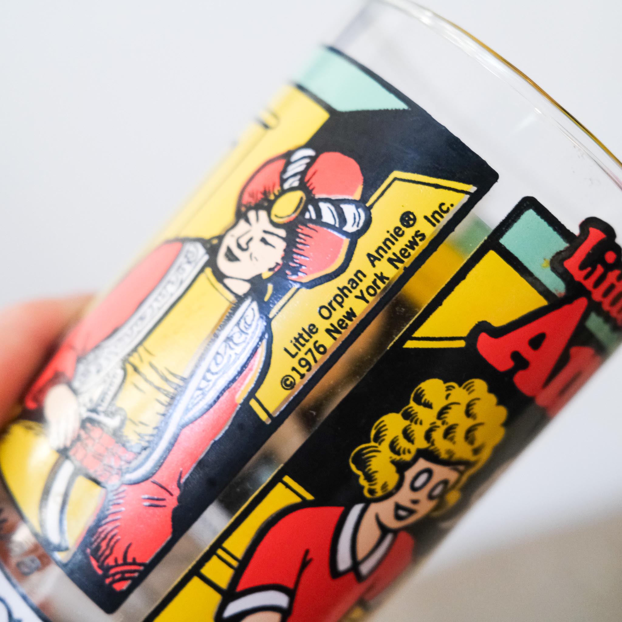 Sunday Funny Glass Tumbler 1976 / イラストガラスタンブラー